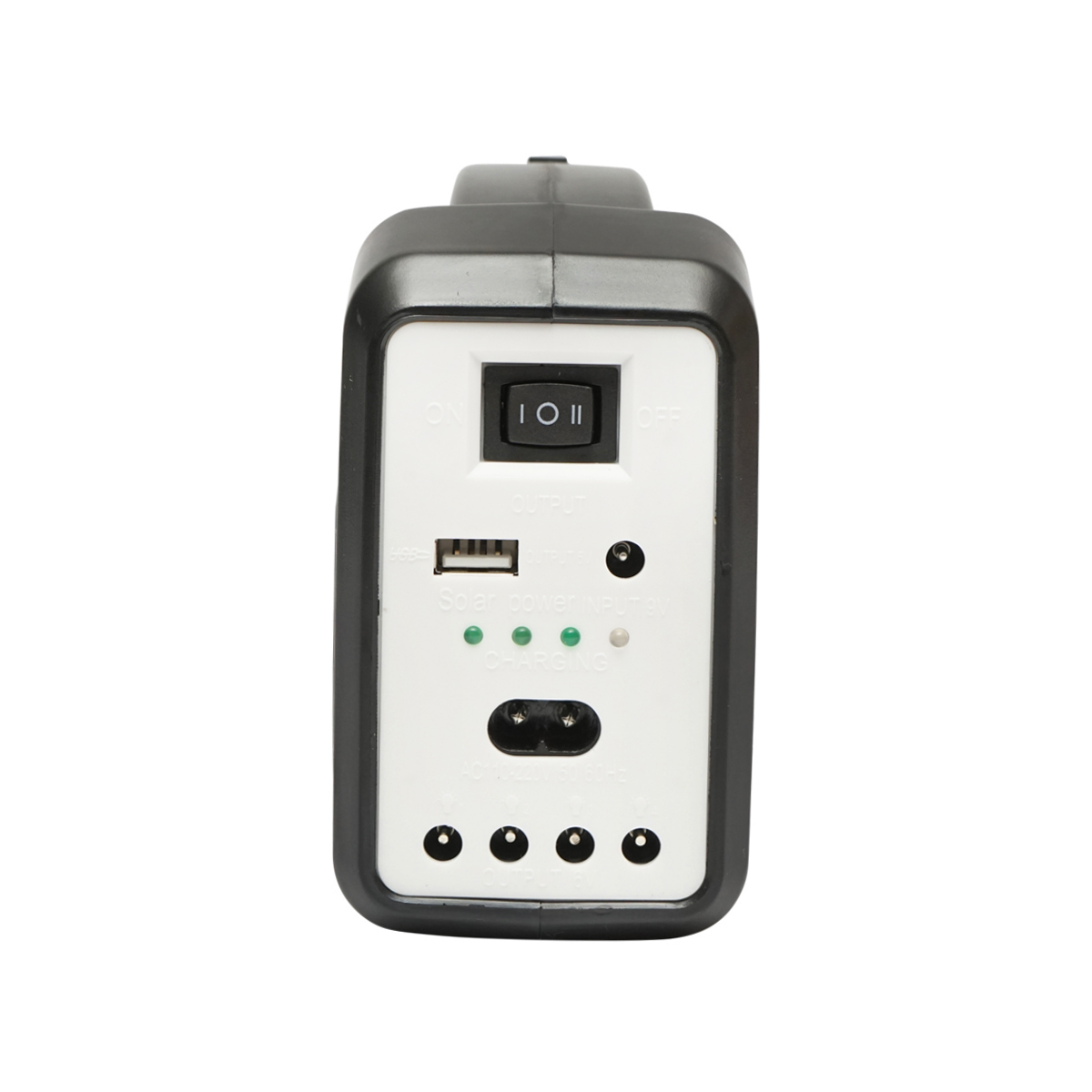 Kit iluminat portabil LED cu 3 becuri/proiector, panou solar si baterie 6V, 4.5 Ah pentru pescuit camping GD-7COB - imagine 7