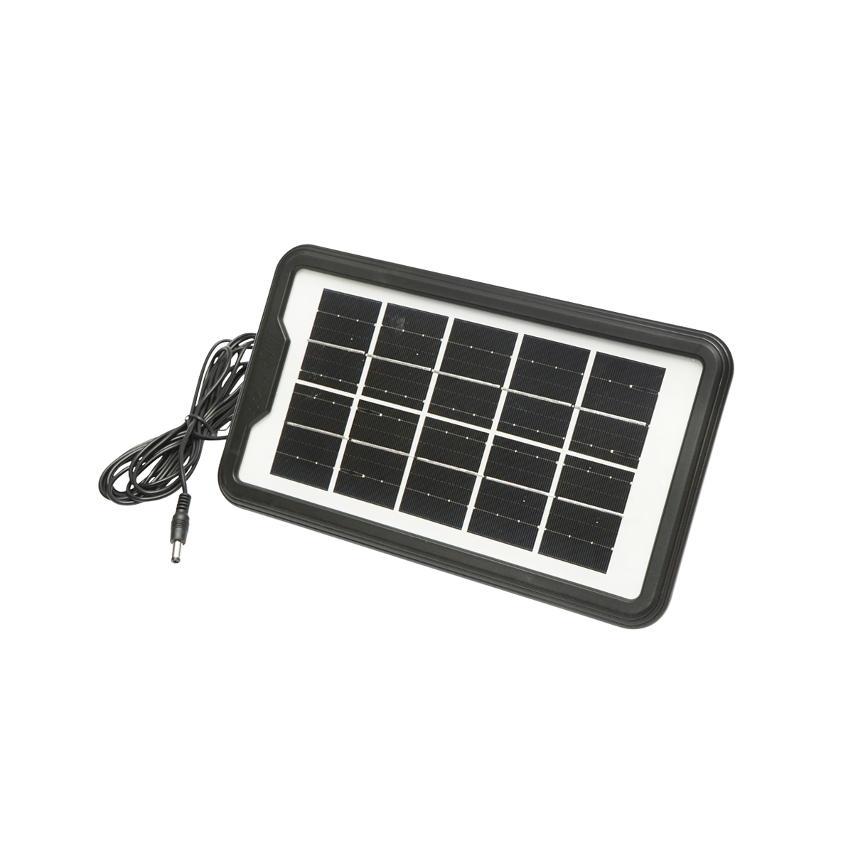 Kit iluminat portabil LED cu 3 becuri/proiector, radio FM, MP3, panou solar si baterie 3.7V, 4500 mAh pentru pescuit camping GD-P30FM - imagine 6