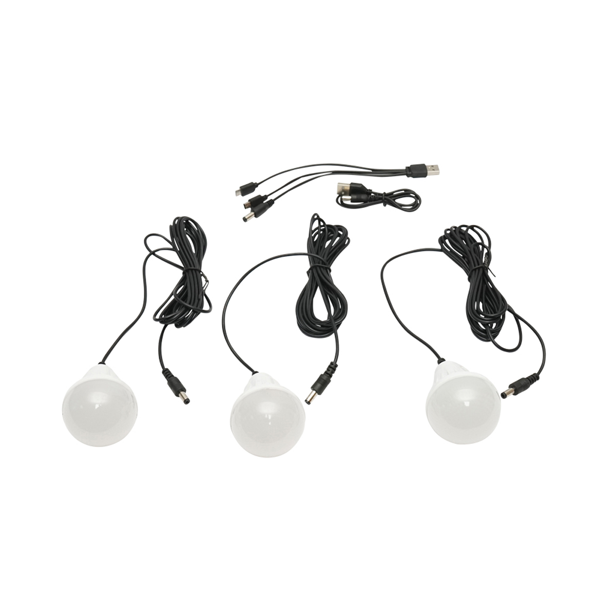 Kit iluminat portabil LED cu 3 becuri/proiector, radio FM, MP3, panou solar si baterie 3.7V, 4500 mAh pentru pescuit camping GD-P30FM - imagine 5