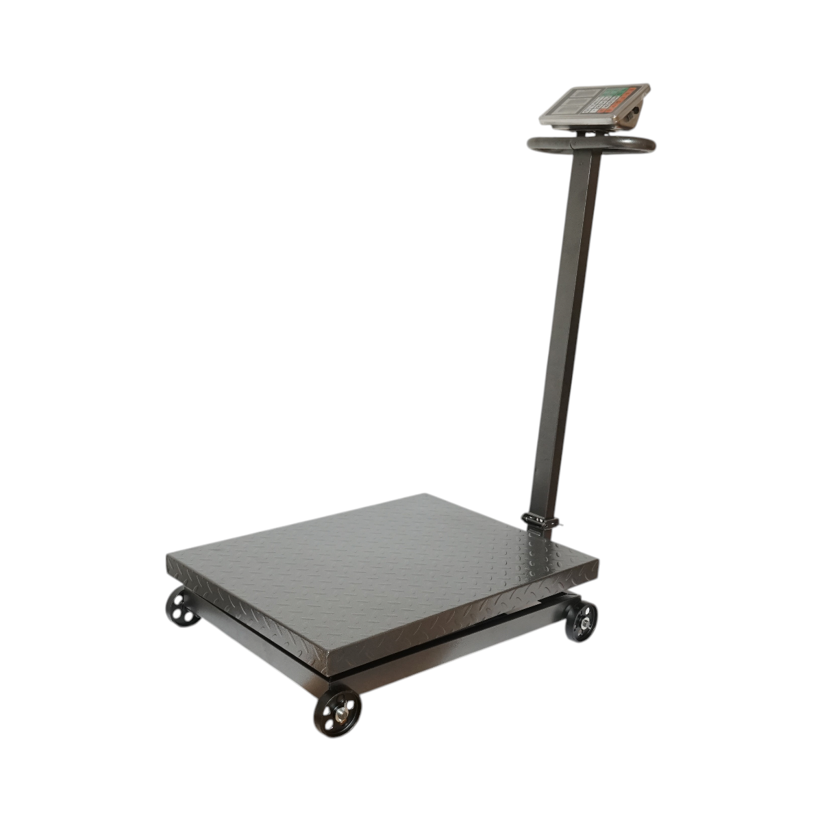 Cantar electronic de podea tip platforma 1500 kg cu roti si brat pliabil Breckner Germany - imagine 5