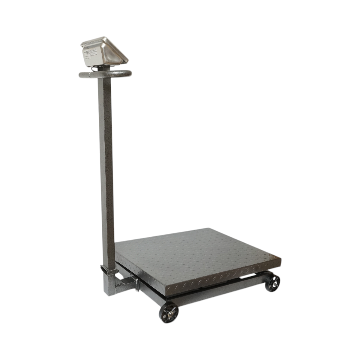 Cantar electronic de podea tip platforma 1500 kg cu roti si brat pliabil Breckner Germany - imagine 6