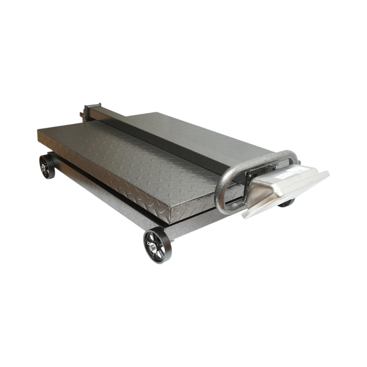 Cantar electronic de podea tip platforma 1500 kg cu roti si brat pliabil Breckner Germany - imagine 7