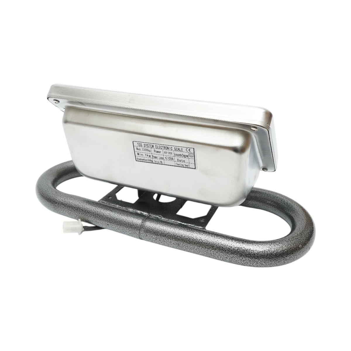 Cantar electronic de podea tip platforma 1500 kg cu roti si brat pliabil Breckner Germany - imagine 12