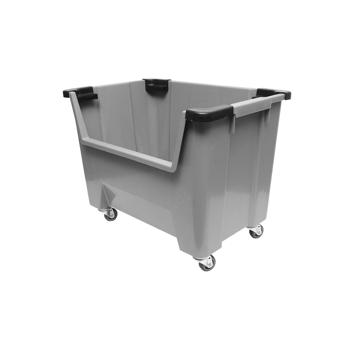 Cutie depozitare mega, modulara, gri cu roti 530x330x395mm Breckner Germany - imagine 2