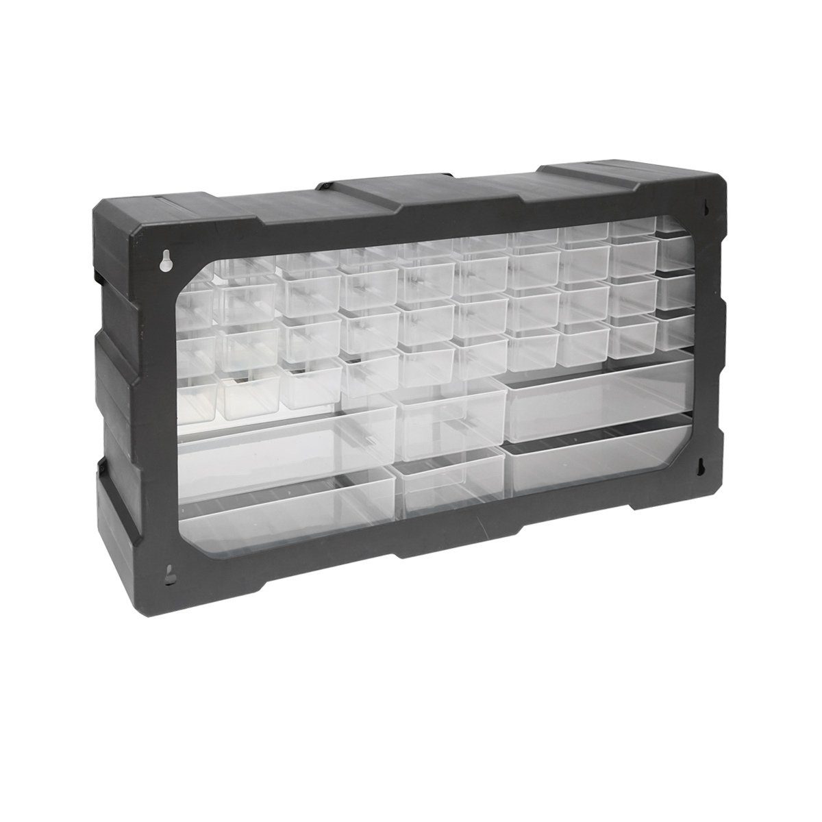 Cutie depozitare verde din plastic modulara, 46 sertare 620x157x360mm Breckner Germany - imagine 3