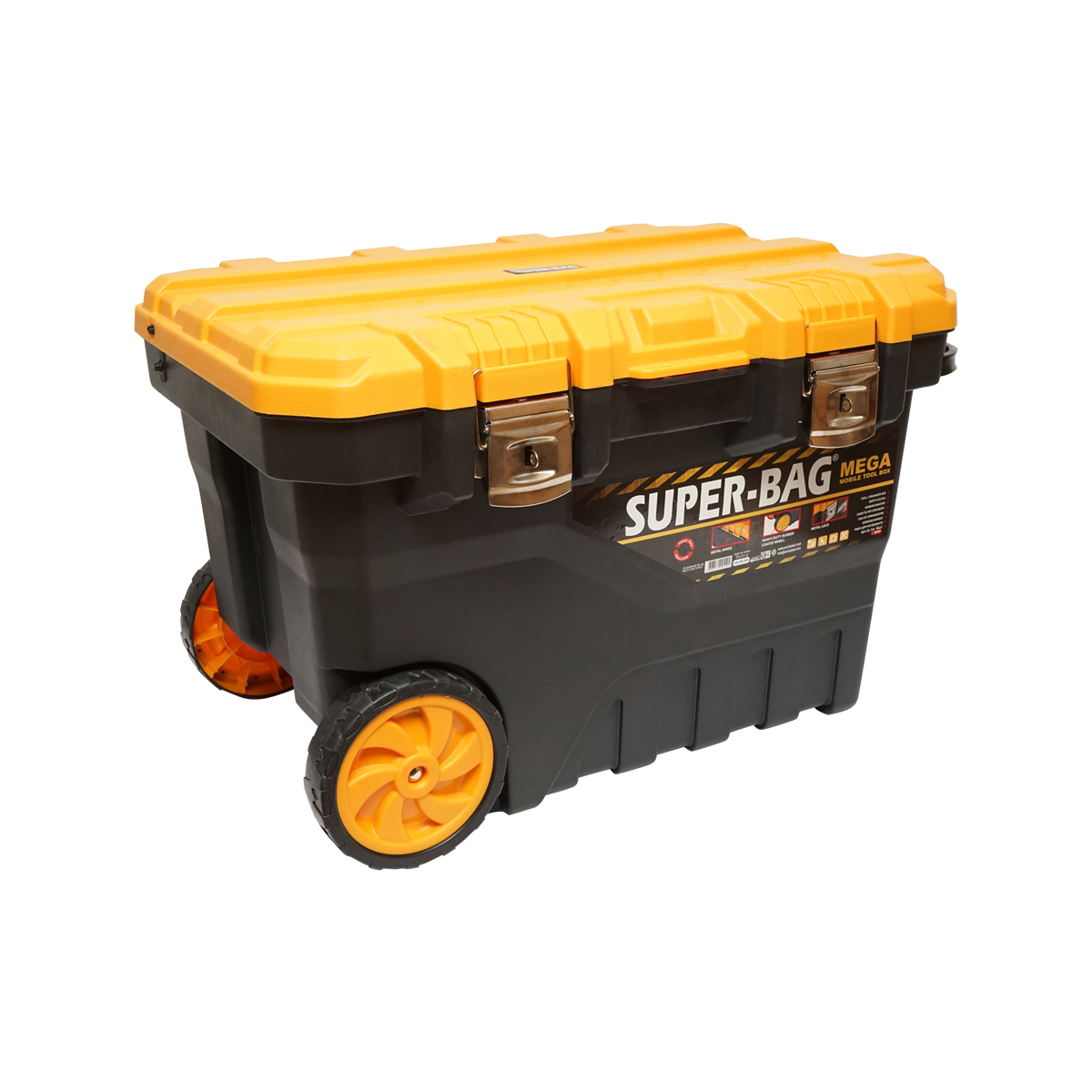 Cutie, lada scule heavy duty cu roti 725x500x465mm troler Breckner Germany - imagine 2