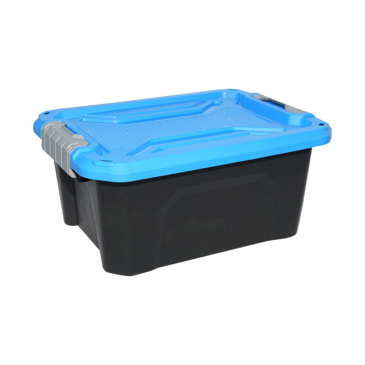 Cutie, lada depozitare heavy duty 12L cu capac, albastra 385x295x175mm Breckner Germany - imagine 3