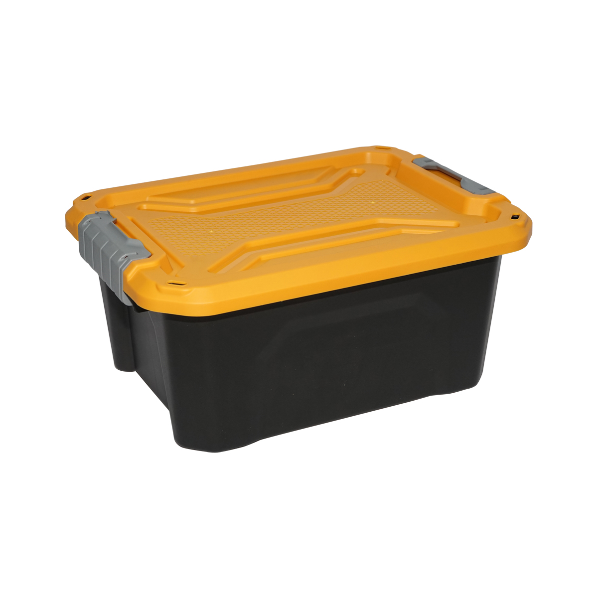 Cutie, lada depozitare heavy duty 12L cu capac, galbena 385x295x175mm Breckner Germany - imagine 3