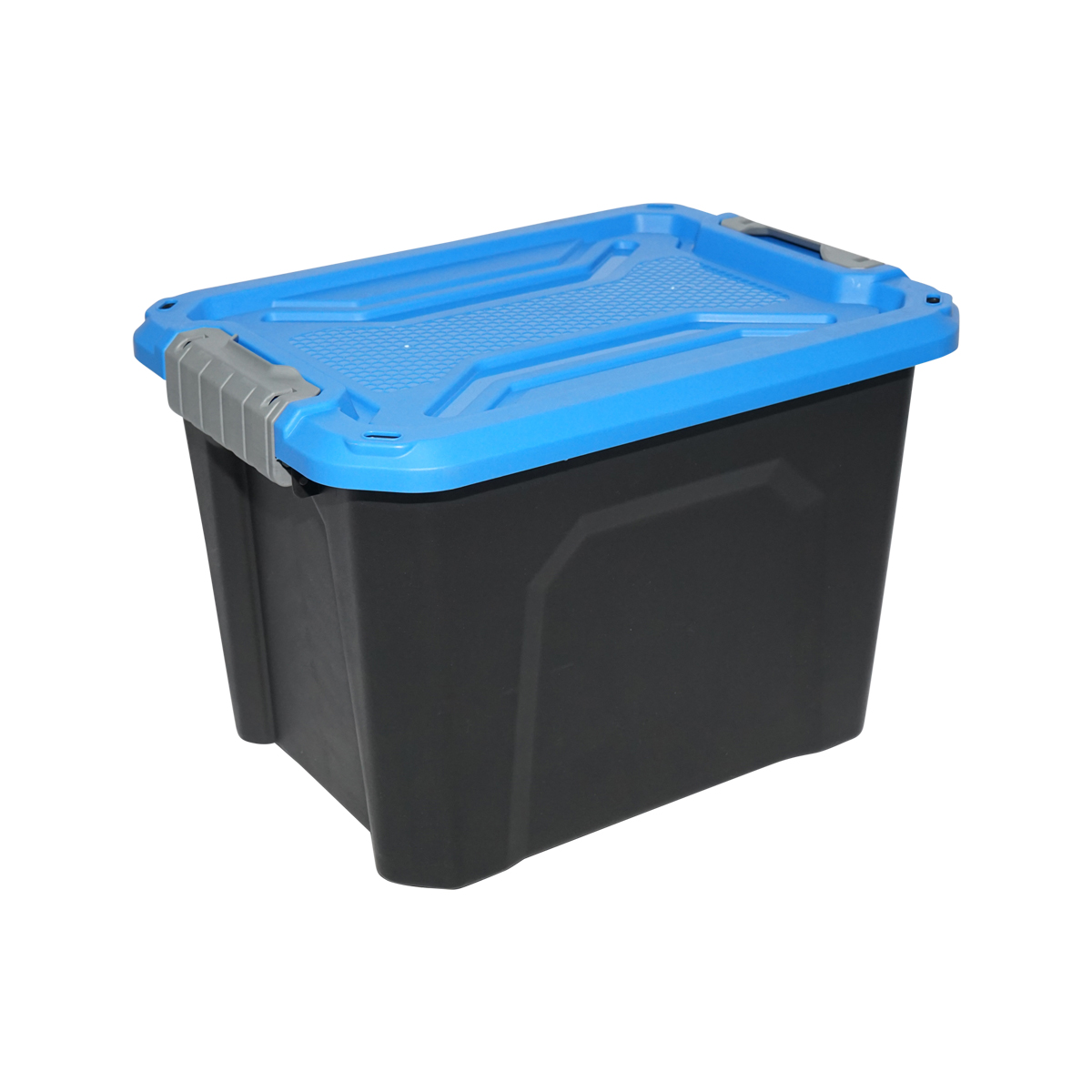 Cutie, lada depozitare heavy duty 18L cu capac, albastra 385x295x260mm Breckner Germany - imagine 3