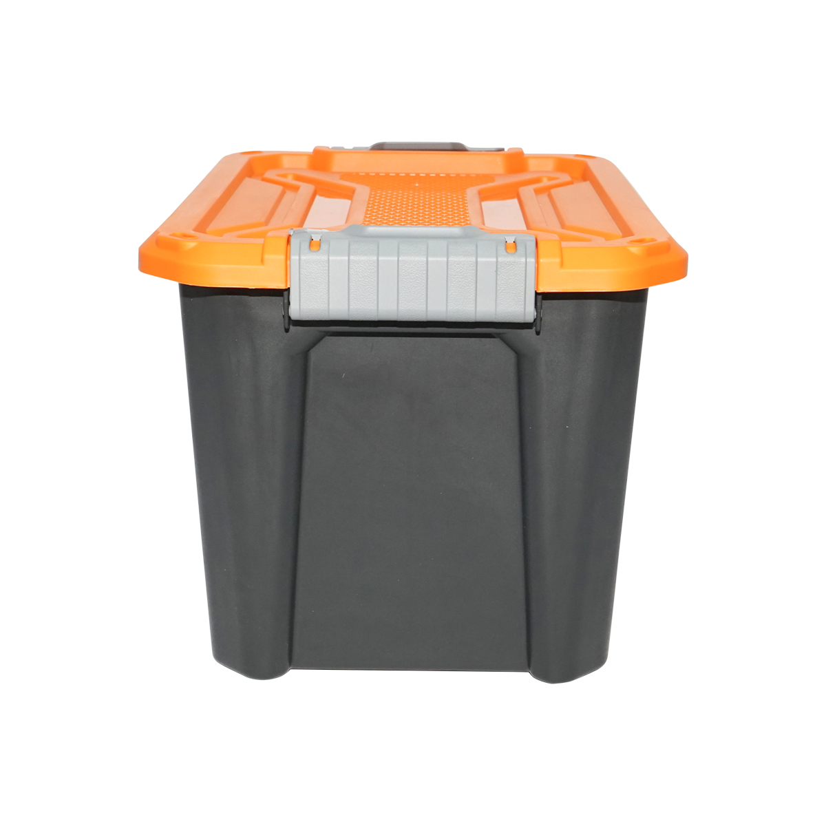 Cutie, lada depozitare heavy duty 18L cu capac, portocalie 385x295x260mm Breckner Germany - imagine 2