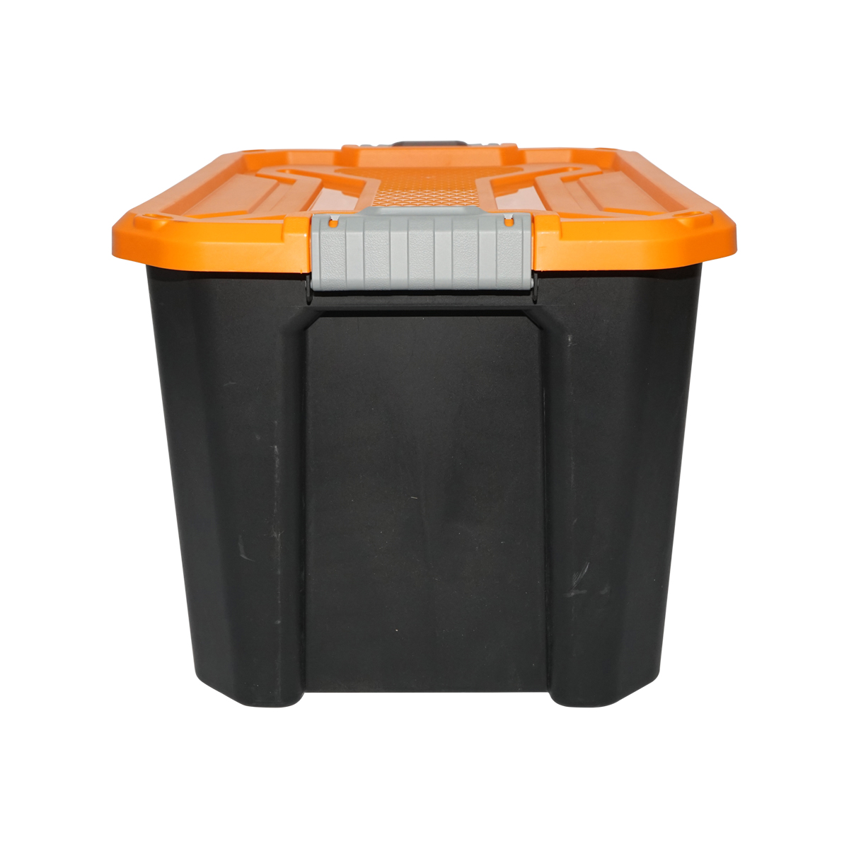 Cutie, lada depozitare heavy duty 40L cu capac, portocalie 490x380x200mm Breckner Germany - imagine 2