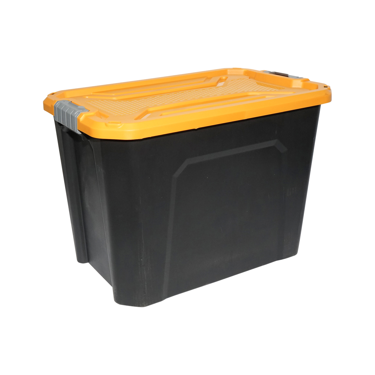 Cutie, lada depozitare heavy duty 60L cu capac, galbena 580x380x405mm Breckner Germany - imagine 3