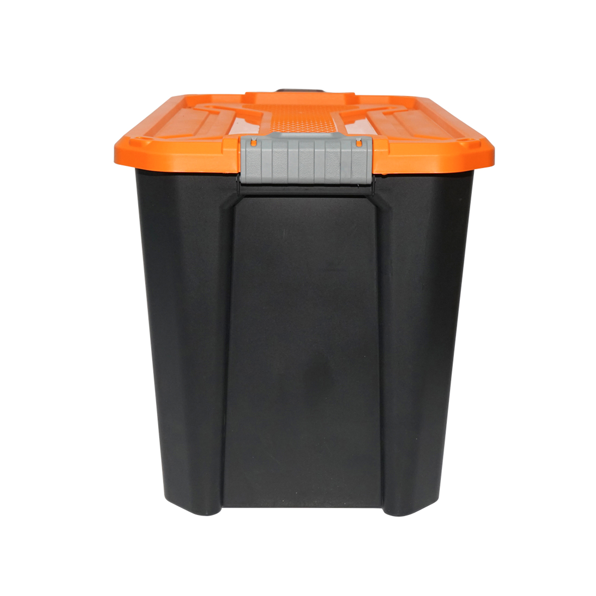 Cutie, lada depozitare heavy duty 60L cu capac, portocalie 580x380x405mm Breckner Germany - imagine 2