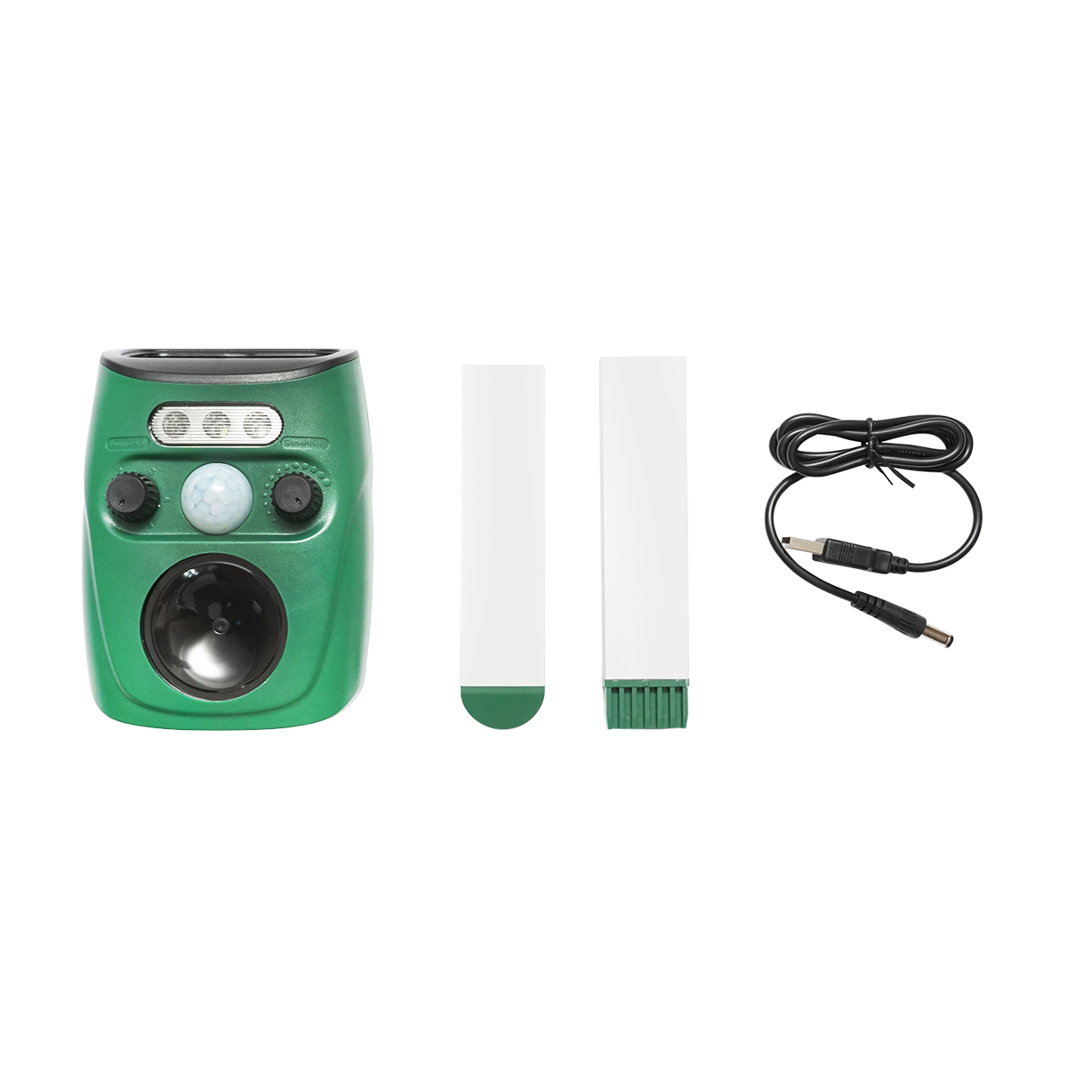 Aparat solar cu senzor de miscare, ultrasunete si lumini pentru alungarea cainilor, pisicilor, vulpilor, pasarilor Baisan - imagine 2