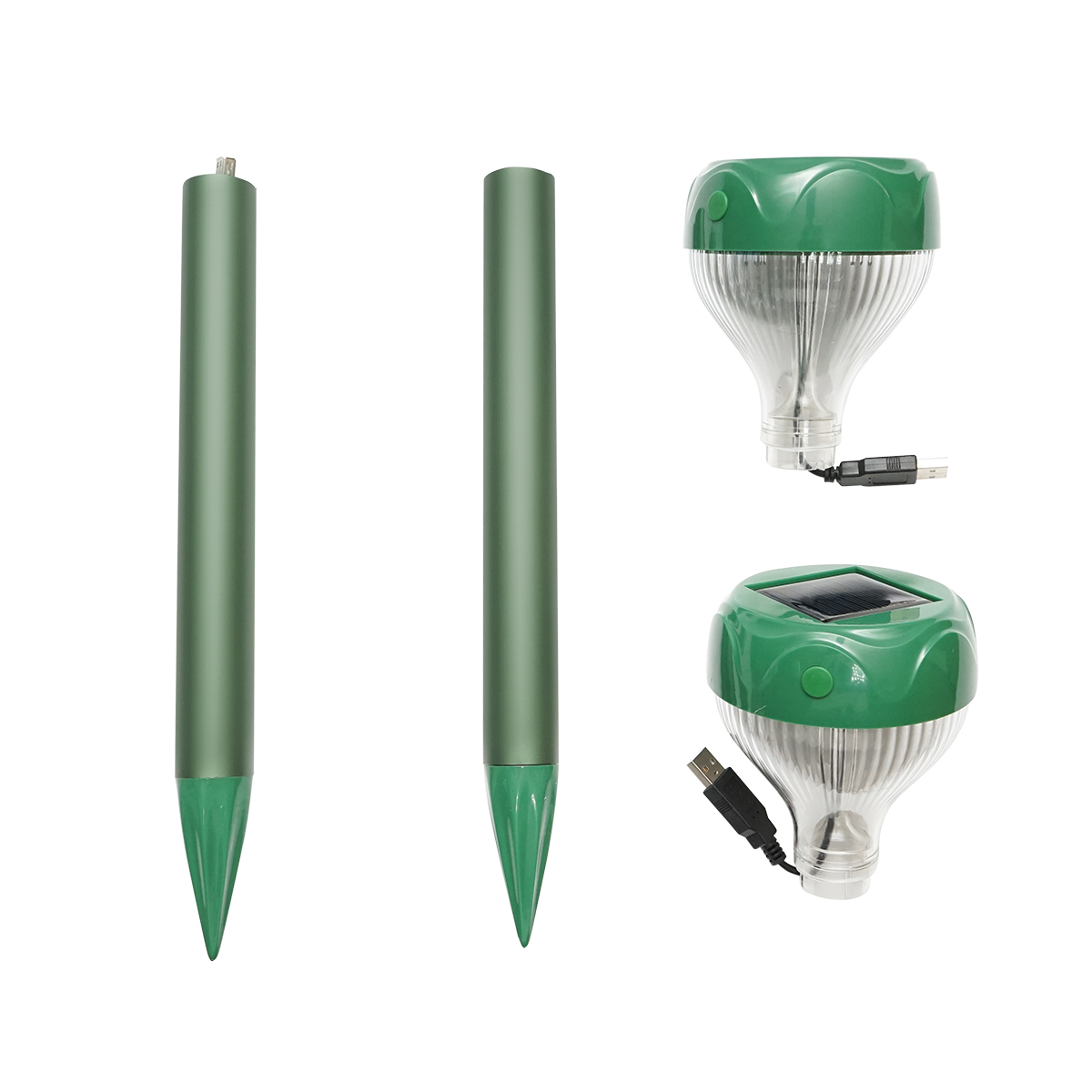 Aparat sonic solar pentru alungat cartite, serpi set 2 buc Baisan - imagine 3