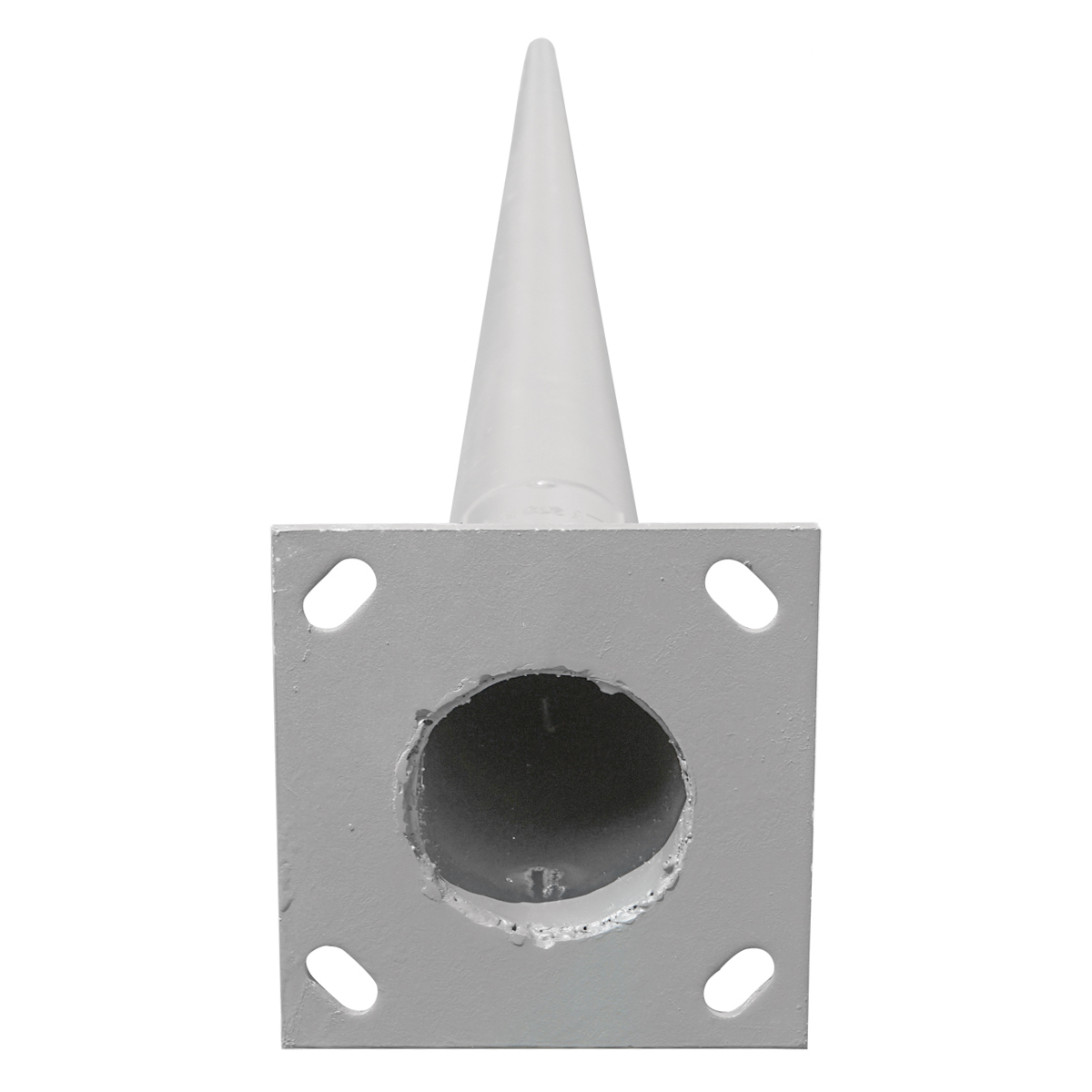 Stalp conic 6m cu brat orizontal pentu iluminat stradal - imagine 3