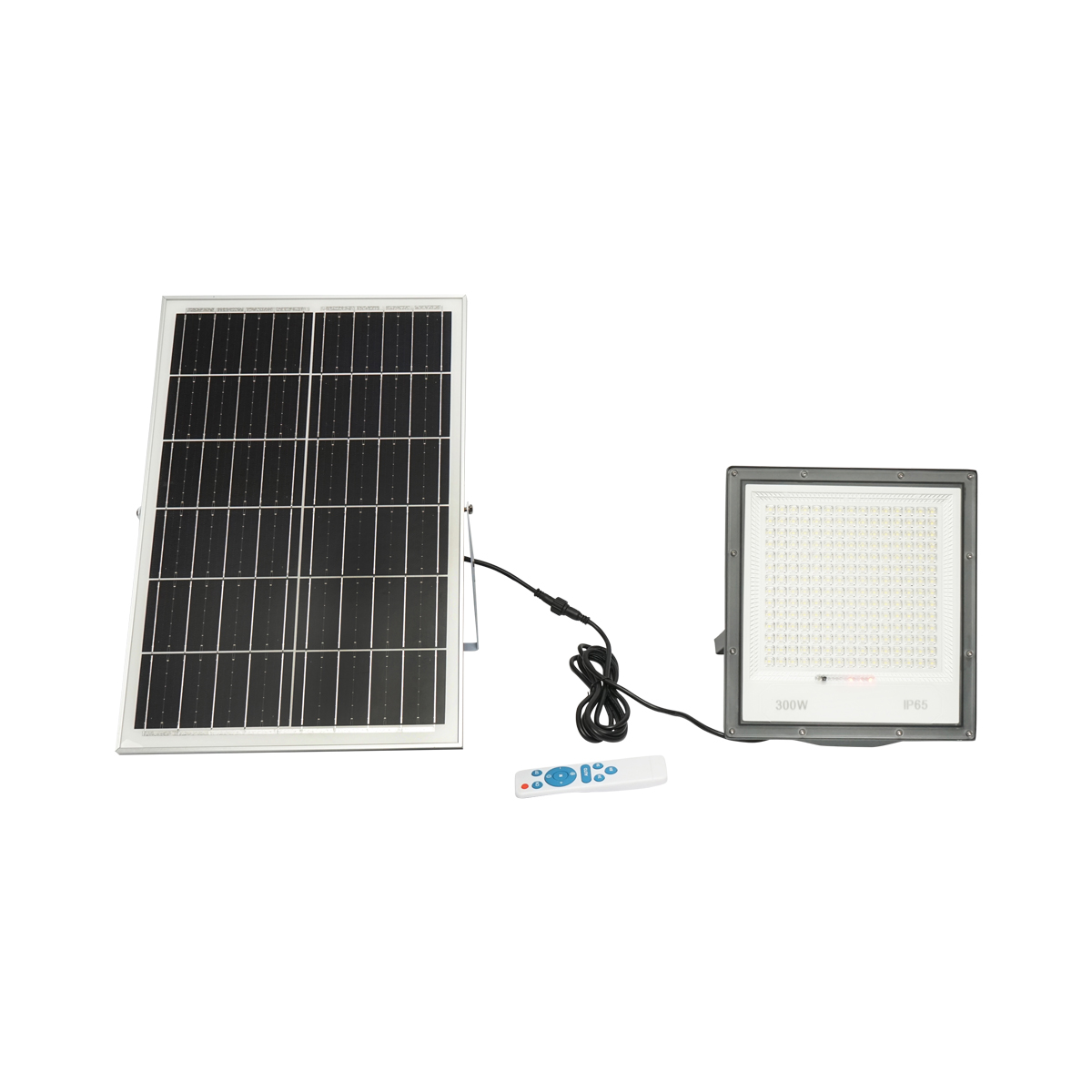 Proiector led de 300W, 6400K cu panou solar 30W, baterie si telecomanda Breckner Germany - imagine 3