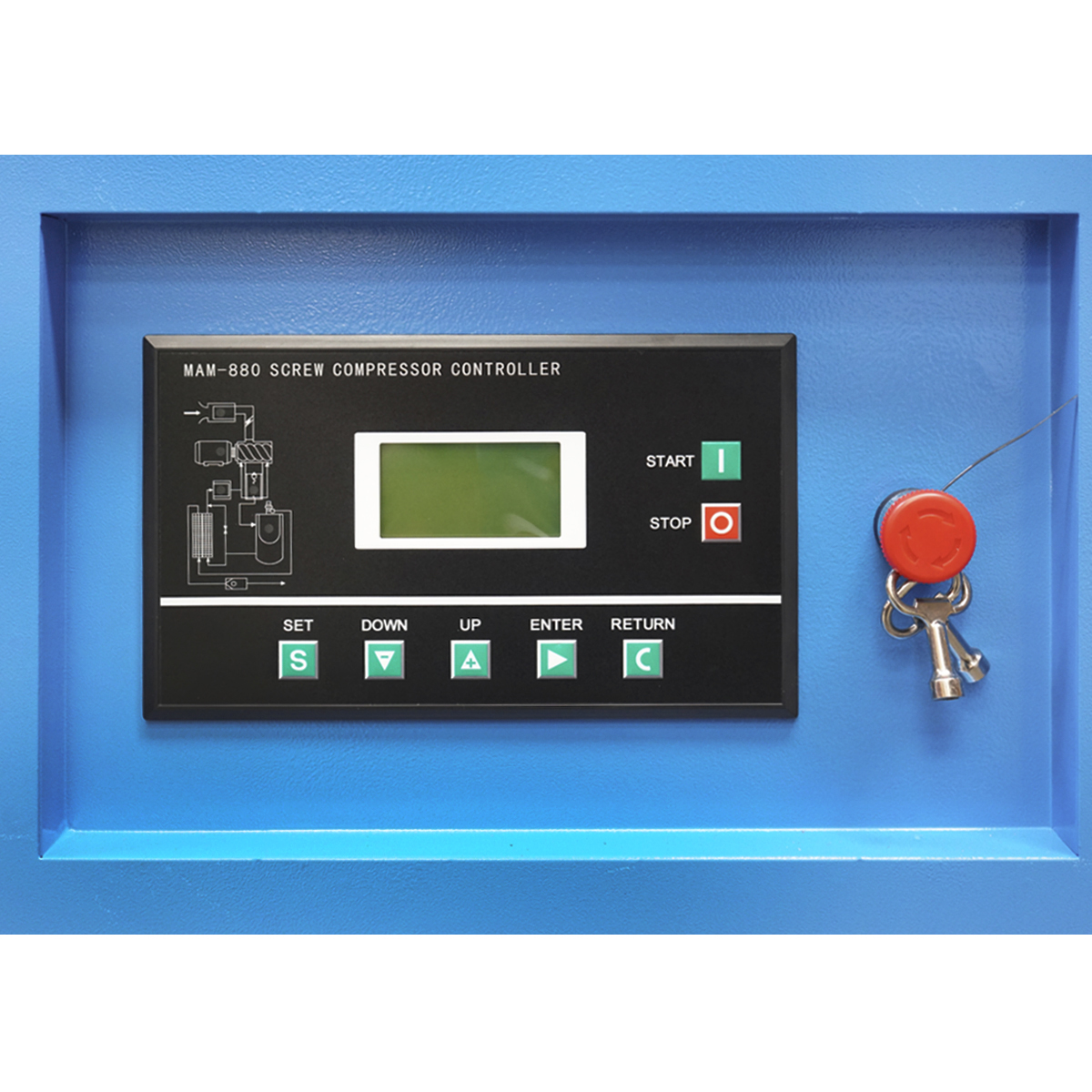 Compresor cu surub 55KW/ 75CP, 9.5mc/min cu uscator Breckner Germany - imagine 8