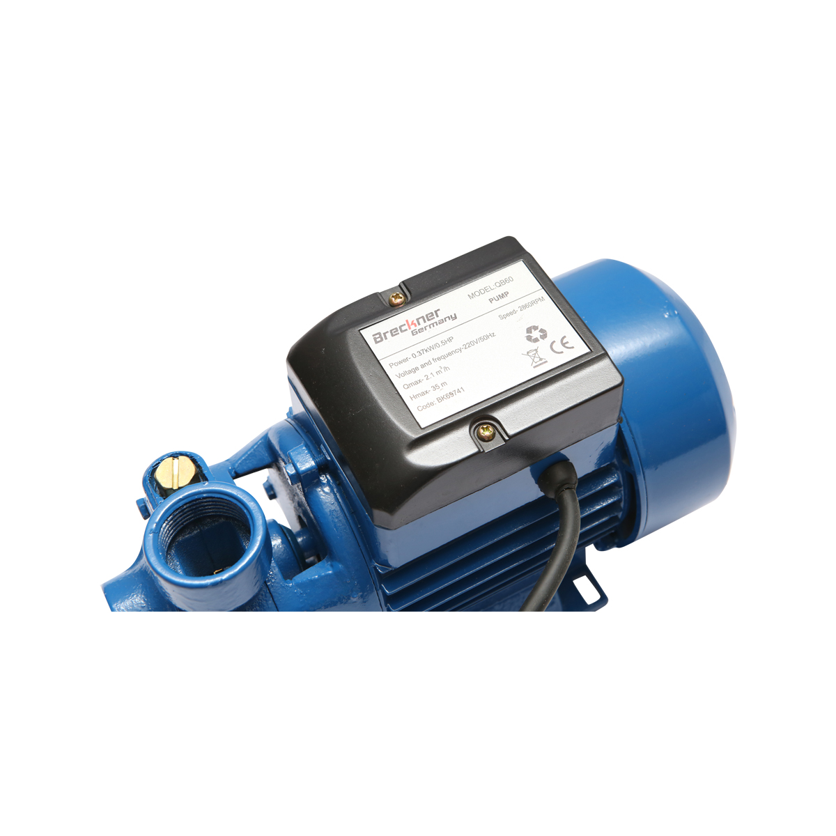Pompa apa de suprafata, 370W, 35L/min, adancime 32m, 220V QB60 Breckner Germany - imagine 4