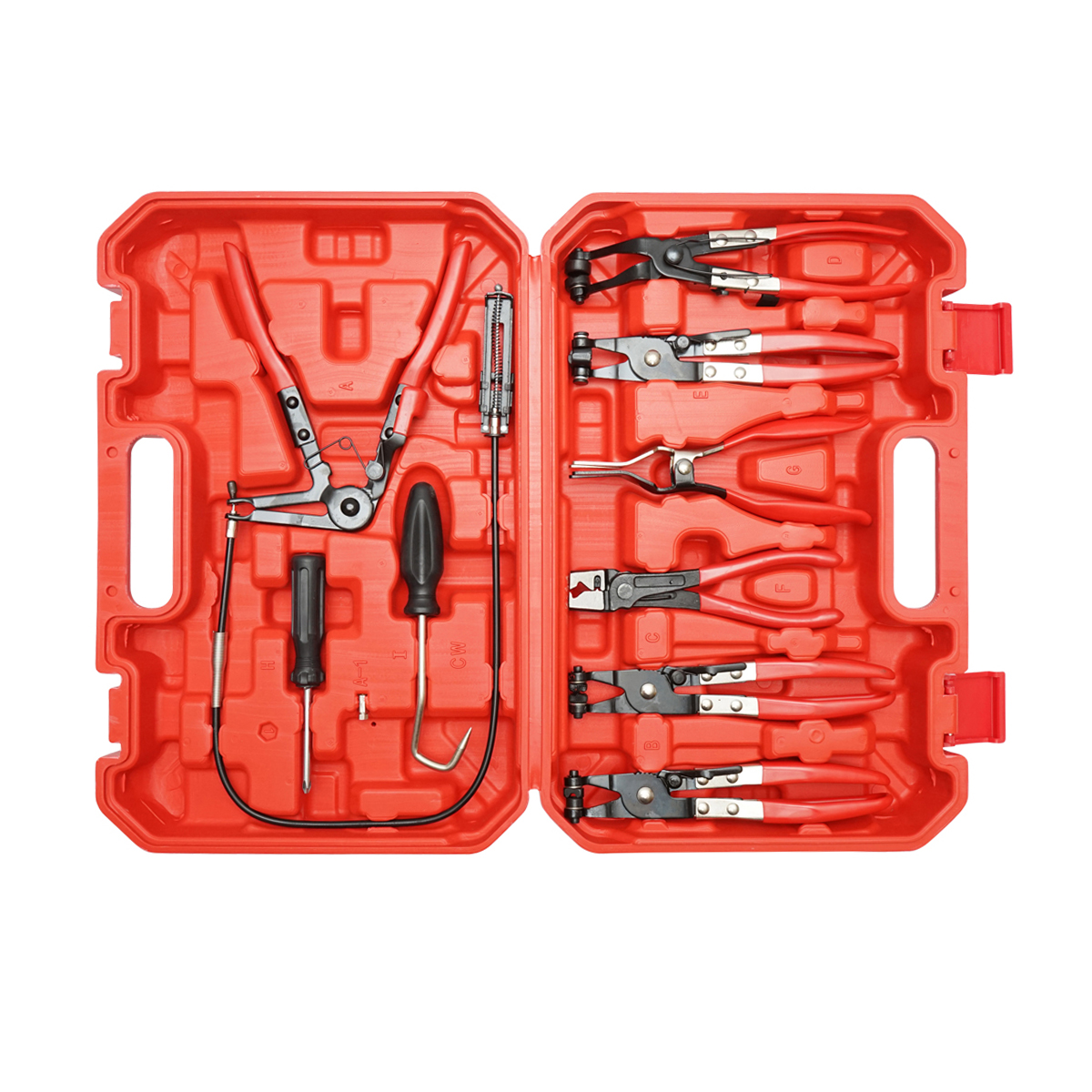 Trusa clesti pentru coliere furtunuri si conducte auto 9 piese Breckner Germany - imagine 2