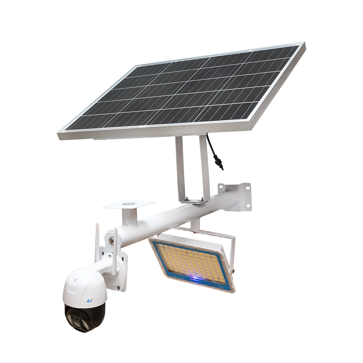 Camera de supraveghere cu proiector LED 300W, baterie, panou solar 60W si telecomanda Breckner Germany - imagine 3