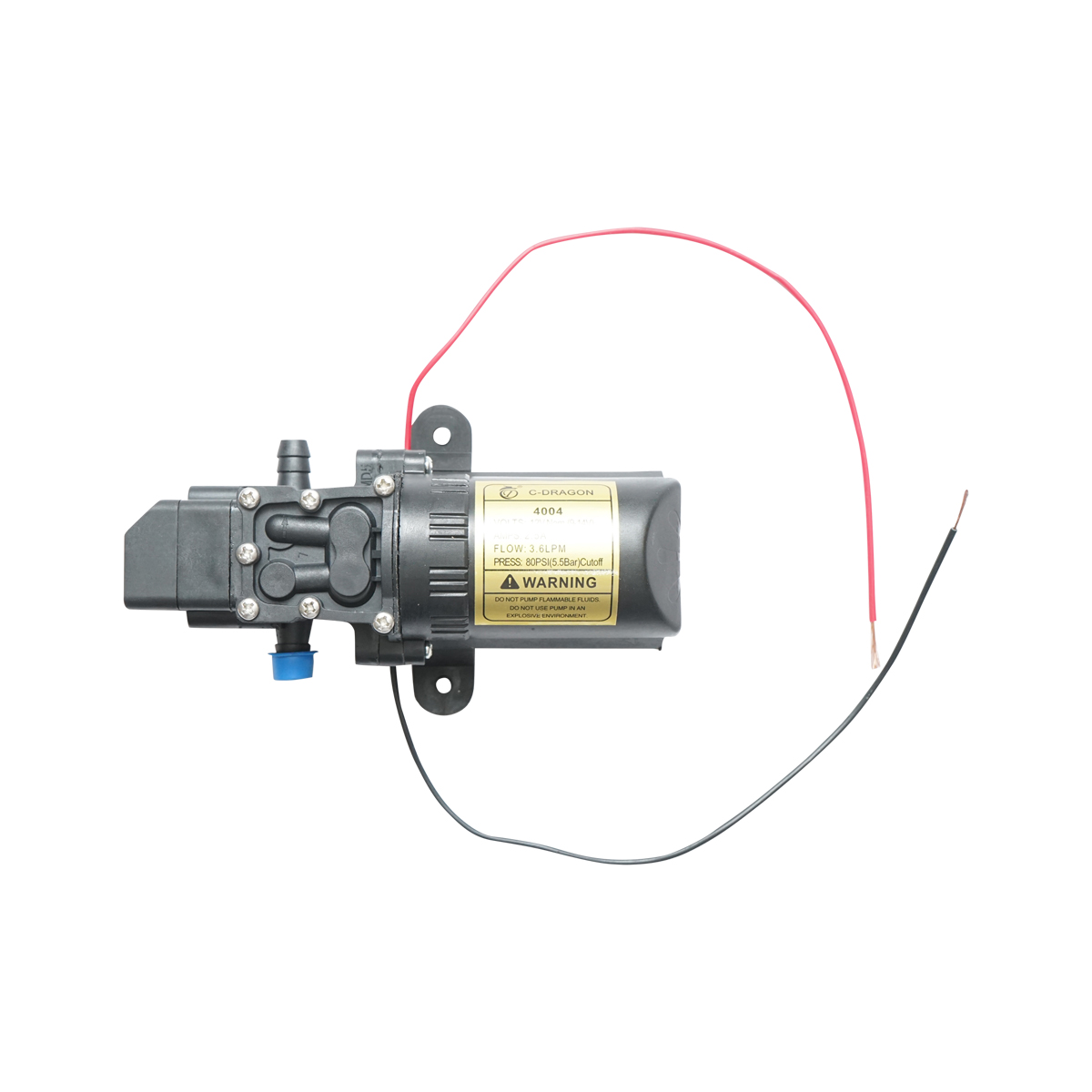 Motoras pentru pompa de stropit, vermorel electric 12V, 2.5A, debit 3.6 l/min