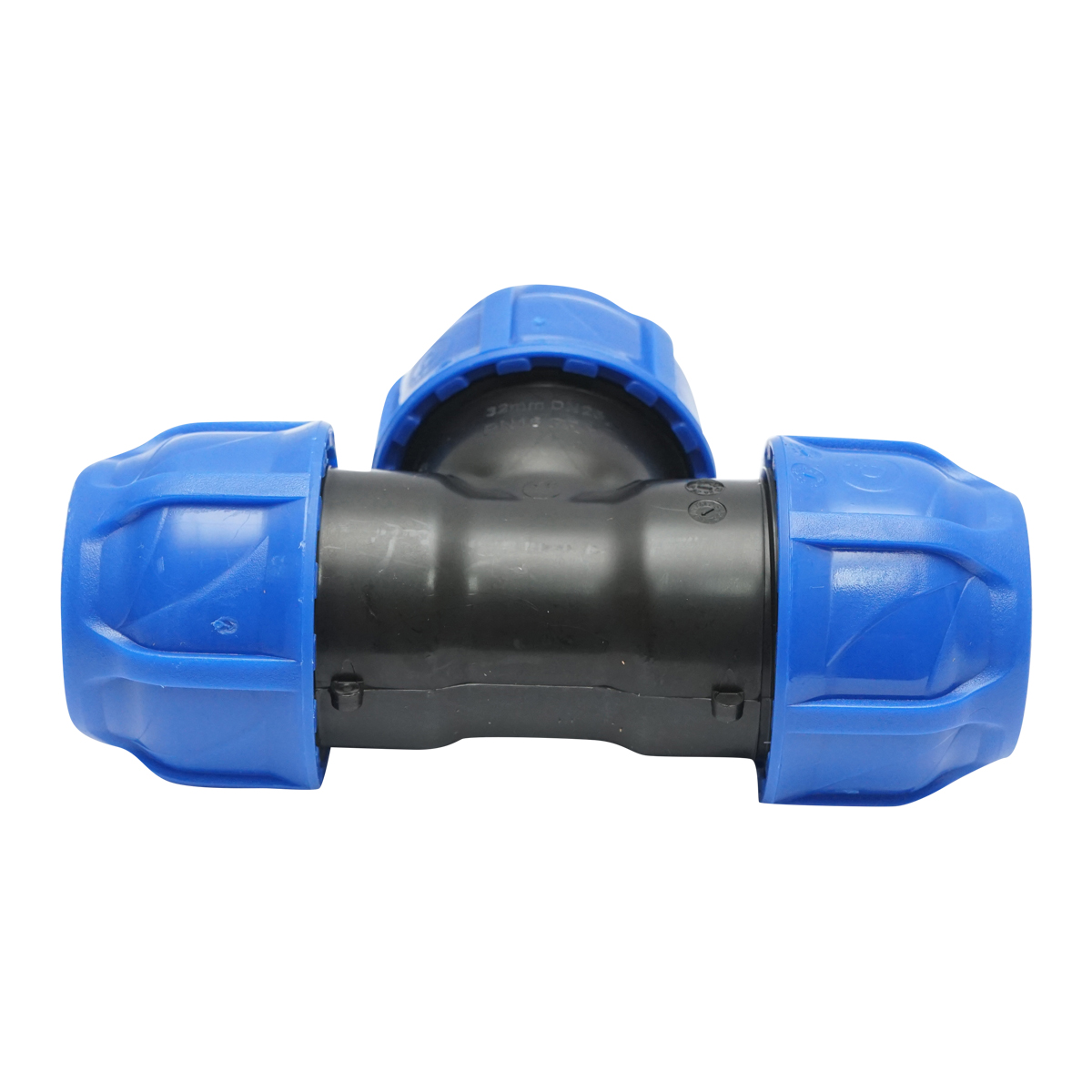 Teu compresiune egal D32x32x32mm max 16bar pentru sisteme irigatie PEHD - imagine 4