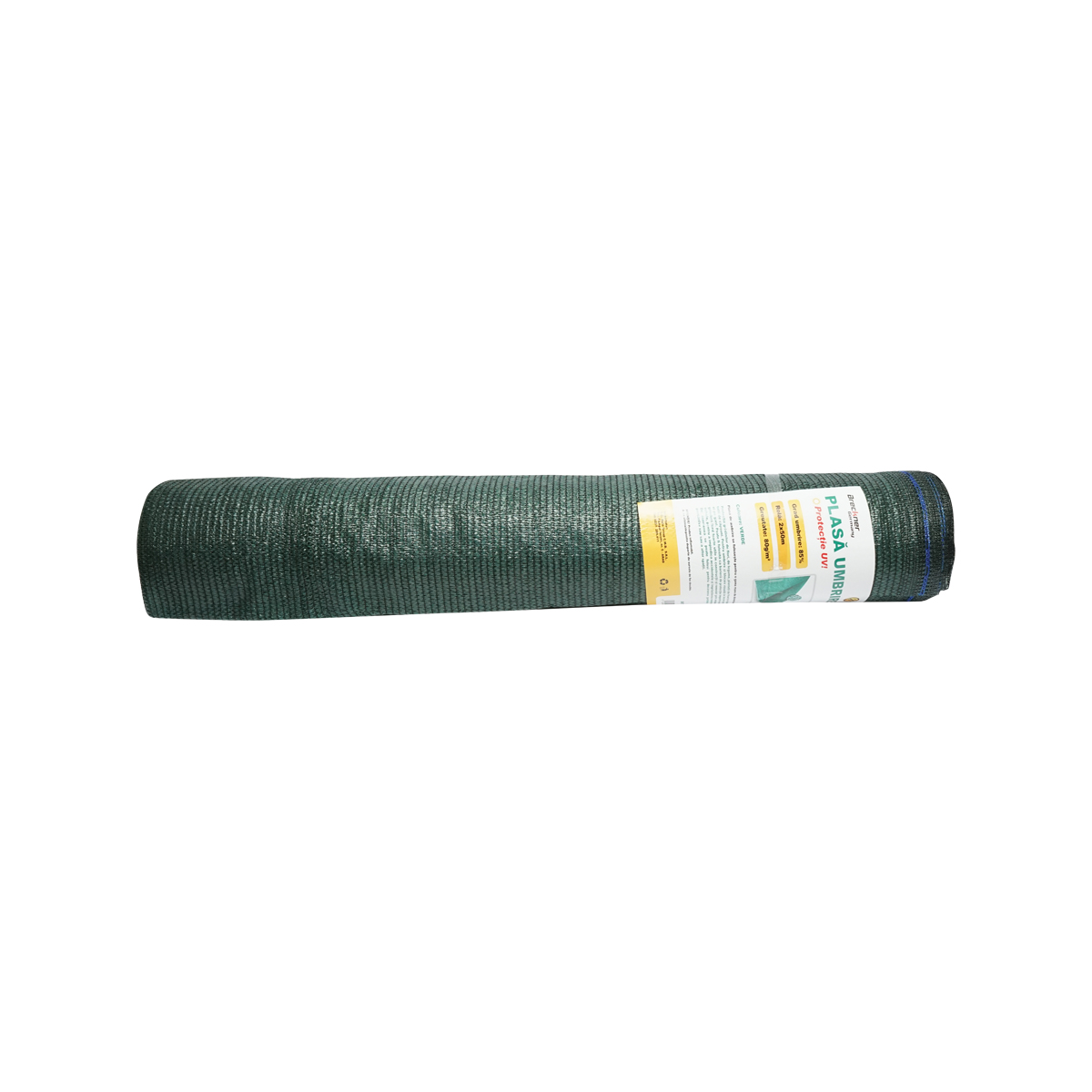 Plasa umbrire 85% latime 2M si lungime 50M verde din polietilena cu protectie UV - imagine 2