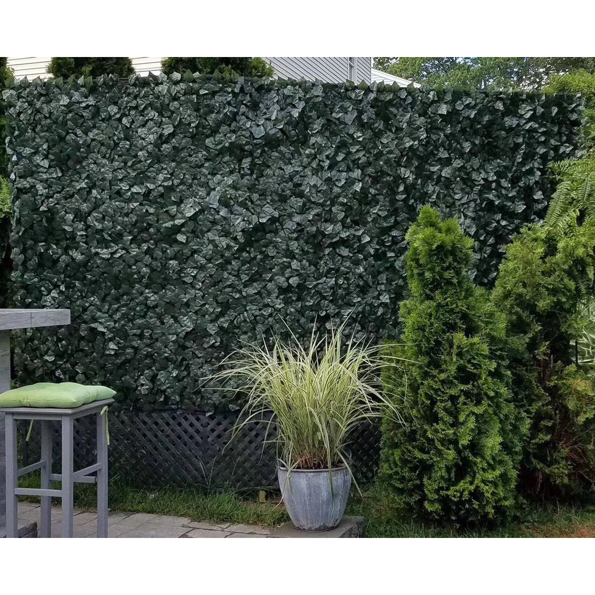 Gard viu artificial cu frunze verzi latime 1.5m si lungime 3m - imagine 2