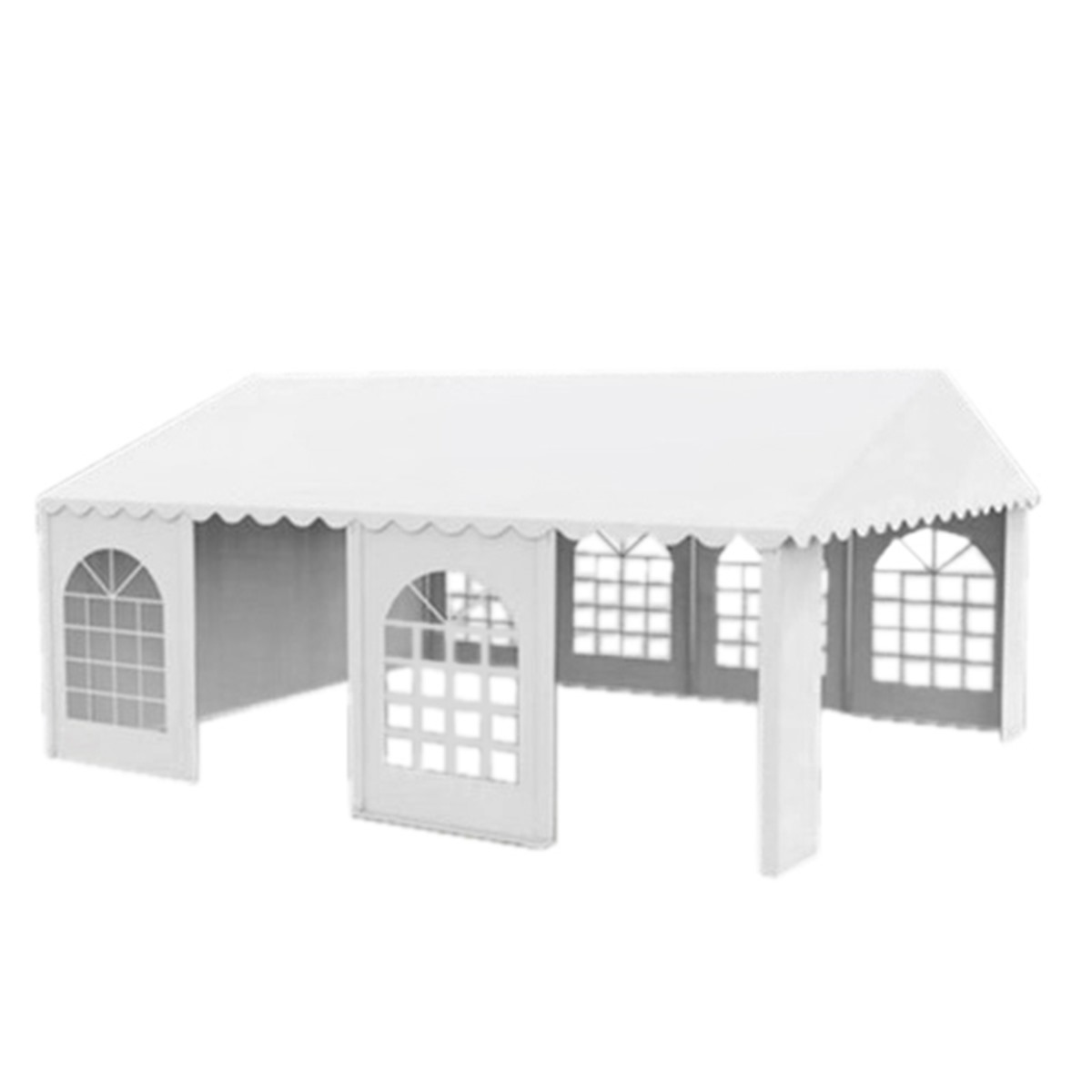 Hala pentru evenimente din PVC cu latime 6m si lungime 14m cadru din otel galvanizat - imagine 3