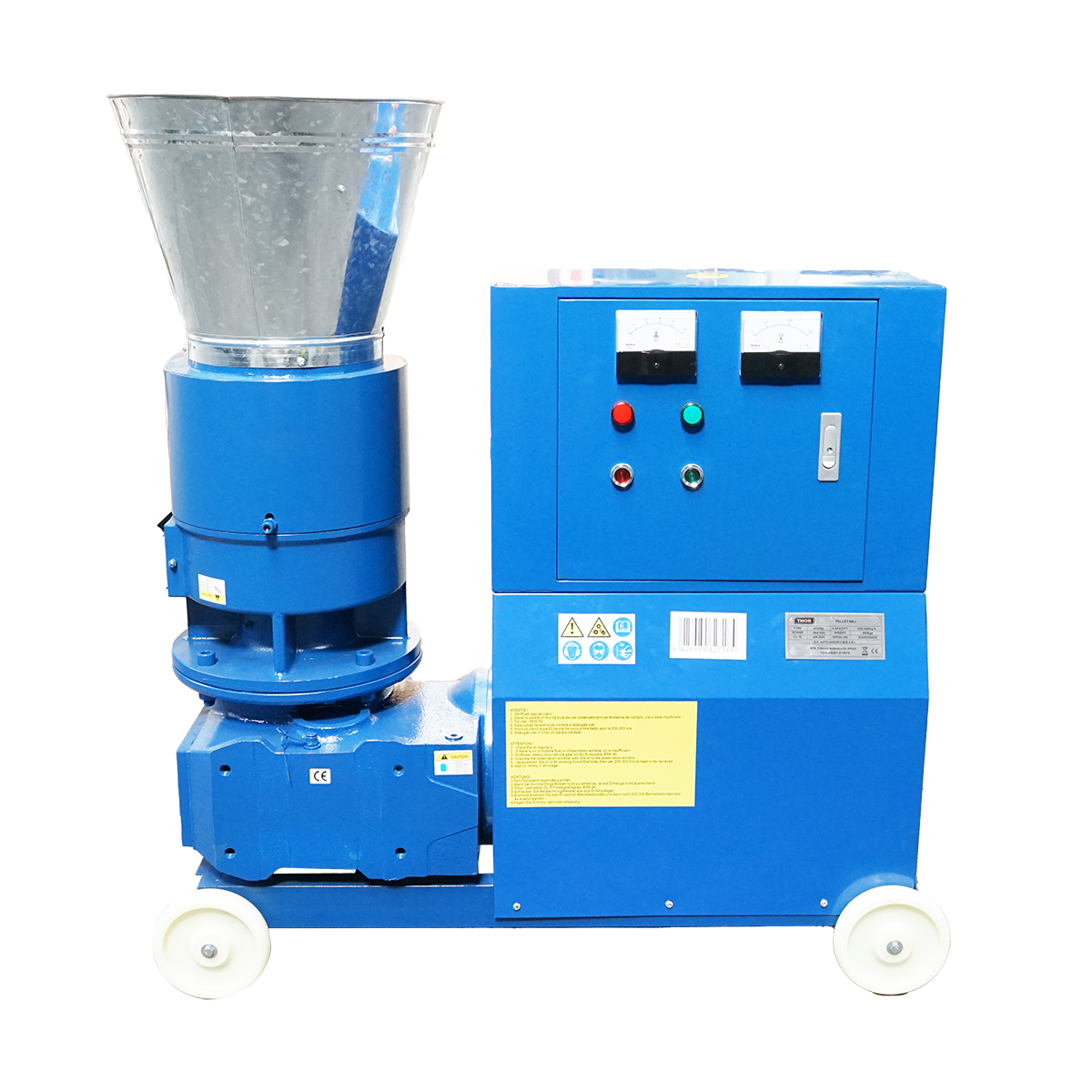 Granulator furaje, presa cereale 15KW, 380V cu matrita de 6mm si randament max 250kg/H - imagine 2