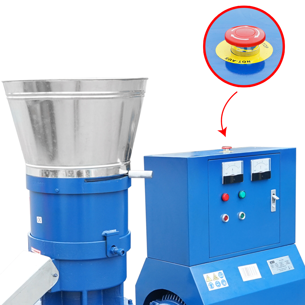 Granulator furaje, presa cereale 22KW, 380V cu matrita de 6mm si randament max 900kg/H - imagine 5