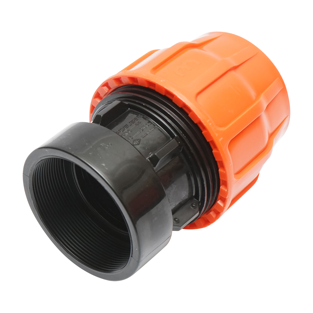 Adaptor Layflat cu olandez D75x75mm cu filet interior, PN6 Poelsan - imagine 2