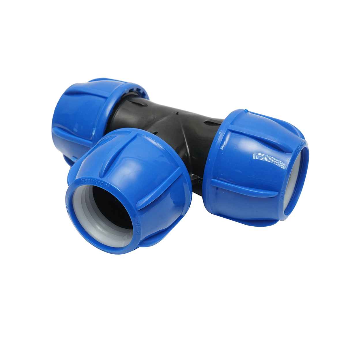Teu compresiune egal 63x63x63mm PN16 pentru sisteme de irigatii - imagine 3