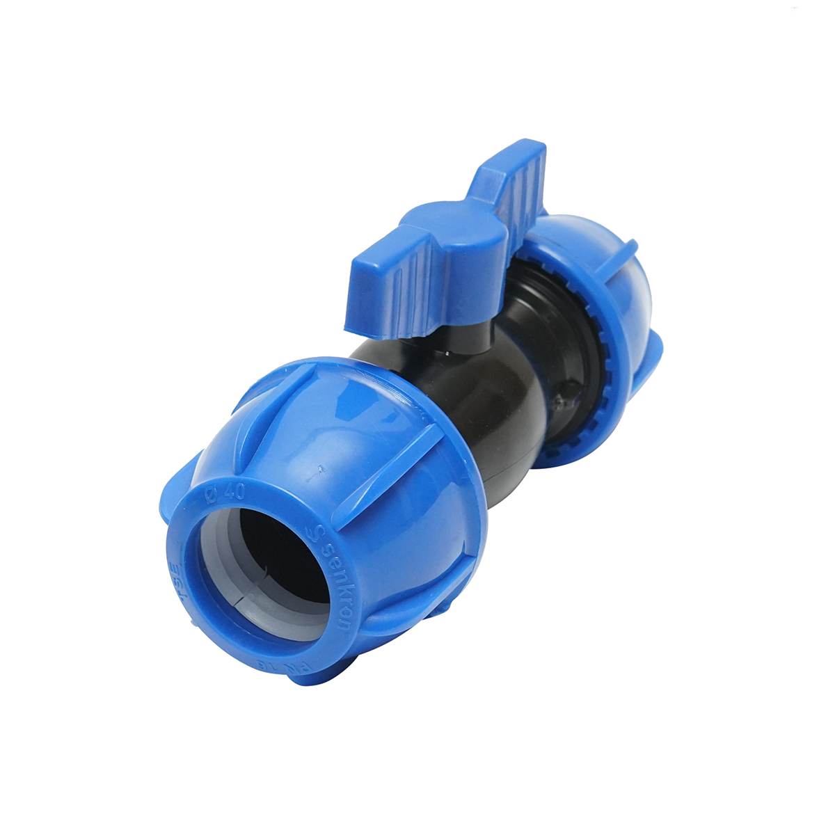 Robinet mufa cu bila compresiune PEHD D40x40mm, PN16 pentru sisteme de irigatii - imagine 2