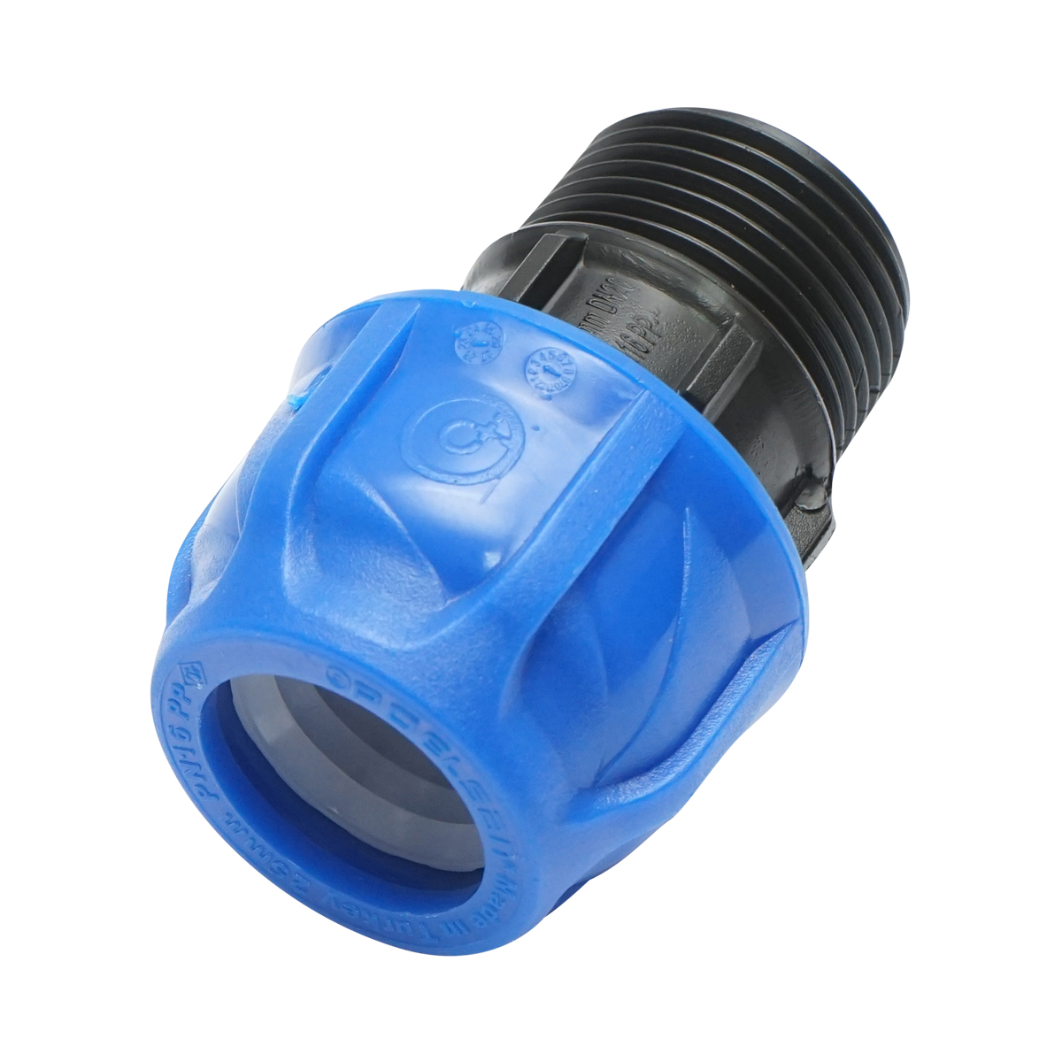 Racord compresiune cu filet exterior D25mmx1 toll, PN16 pentru sisteme irigatii - imagine 2