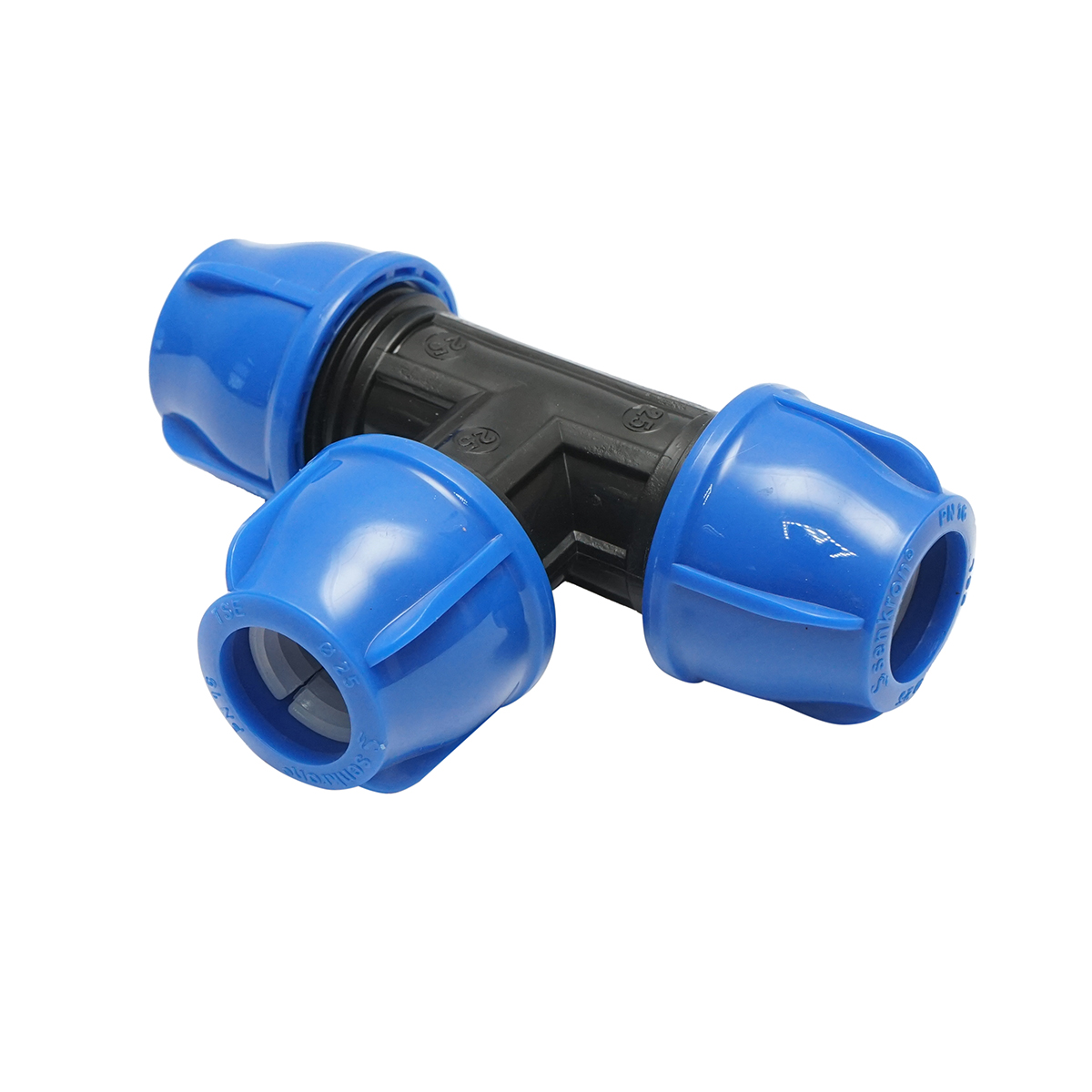 Teu compresiune egal 25x25x25mm PN16, pentru sisteme de irigatii - imagine 3