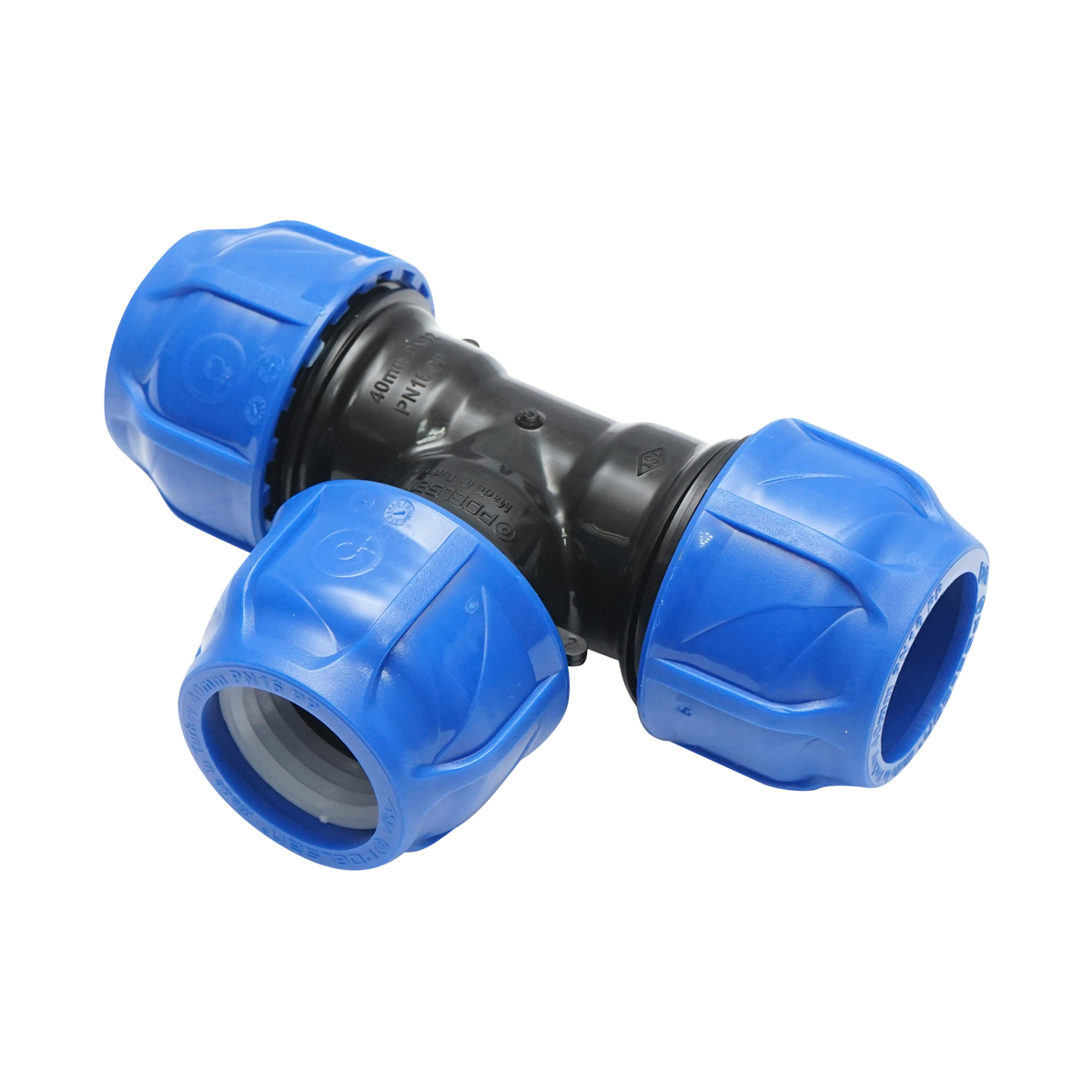 Teu egal compresiune D40x40x40mm PN16, pentru sisteme de irigatii - imagine 3