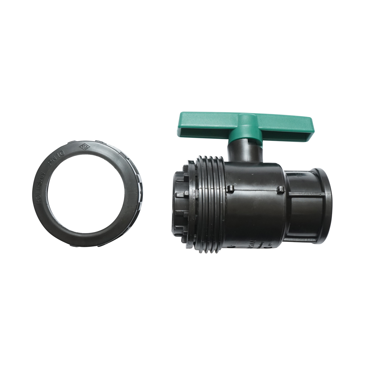 Robinet mufa cu bila, filet interior D11/2x11/2 toll, PN10, pentru sisteme de irigatii - imagine 2