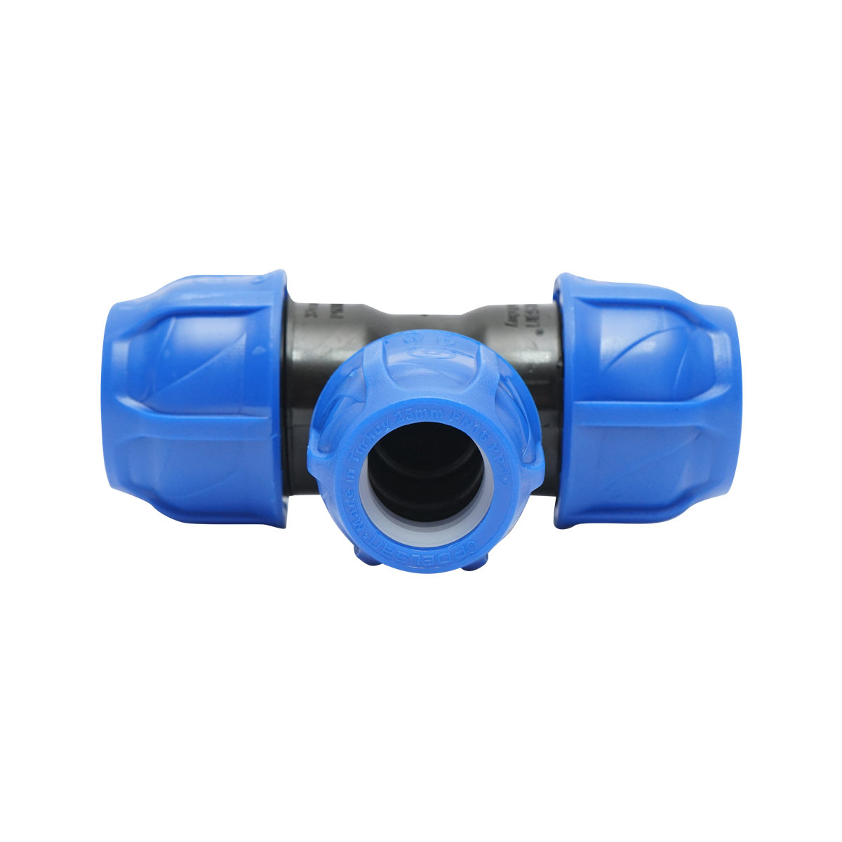 Teu reductie compresiune D32x25x32mm, PN16 pentru sisteme de irigatii - imagine 2
