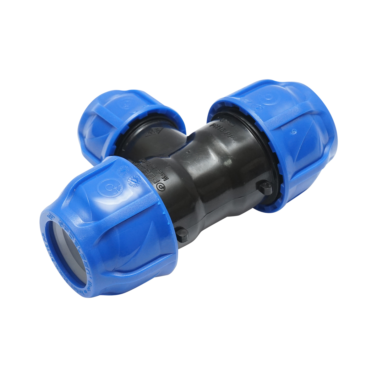 Teu reductie compresiune D32x25x32mm, PN16 pentru sisteme de irigatii - imagine 3