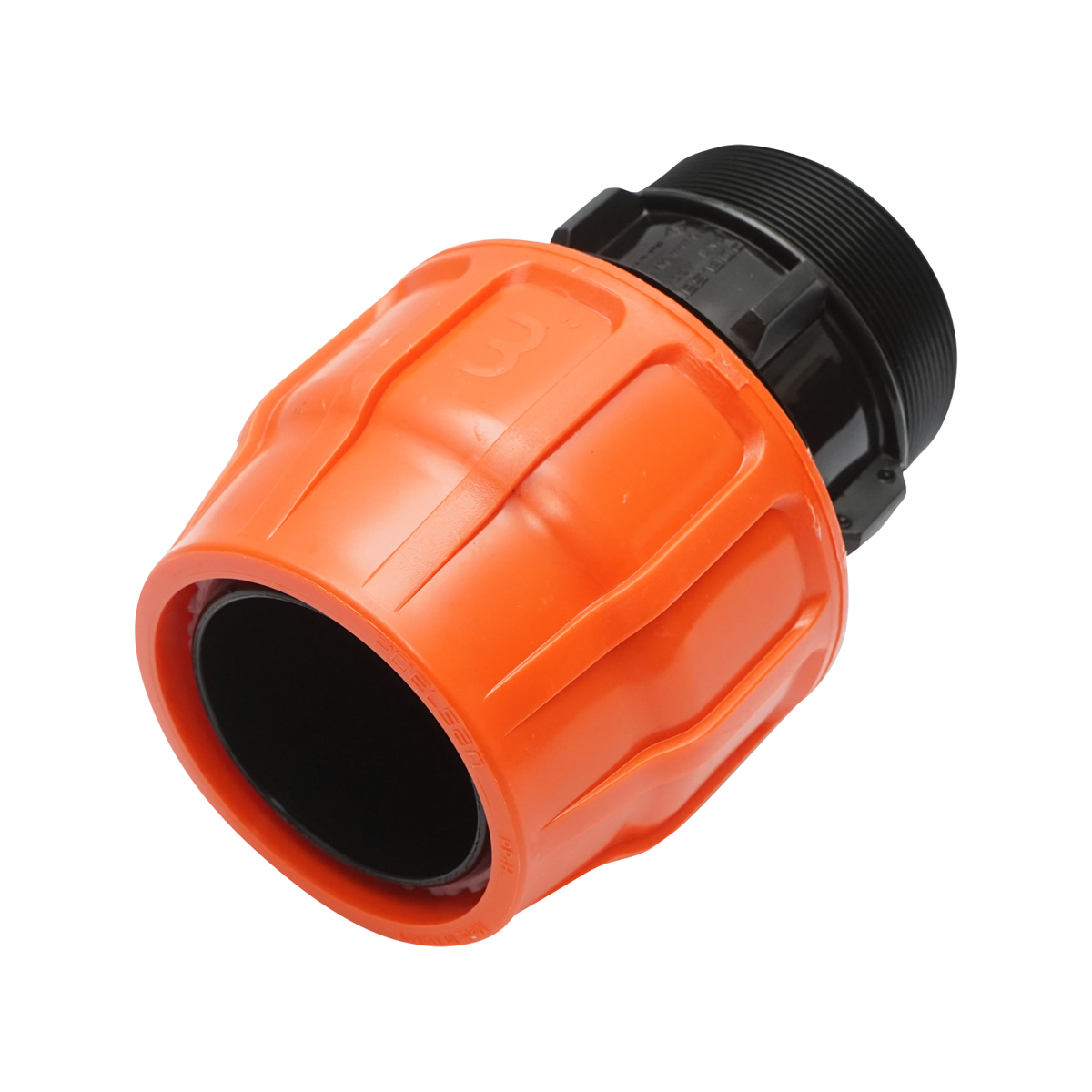 Adaptor compresiune Layflat, filet exterior D3x3 toll PN6 pentru sisteme irigatii - imagine 3