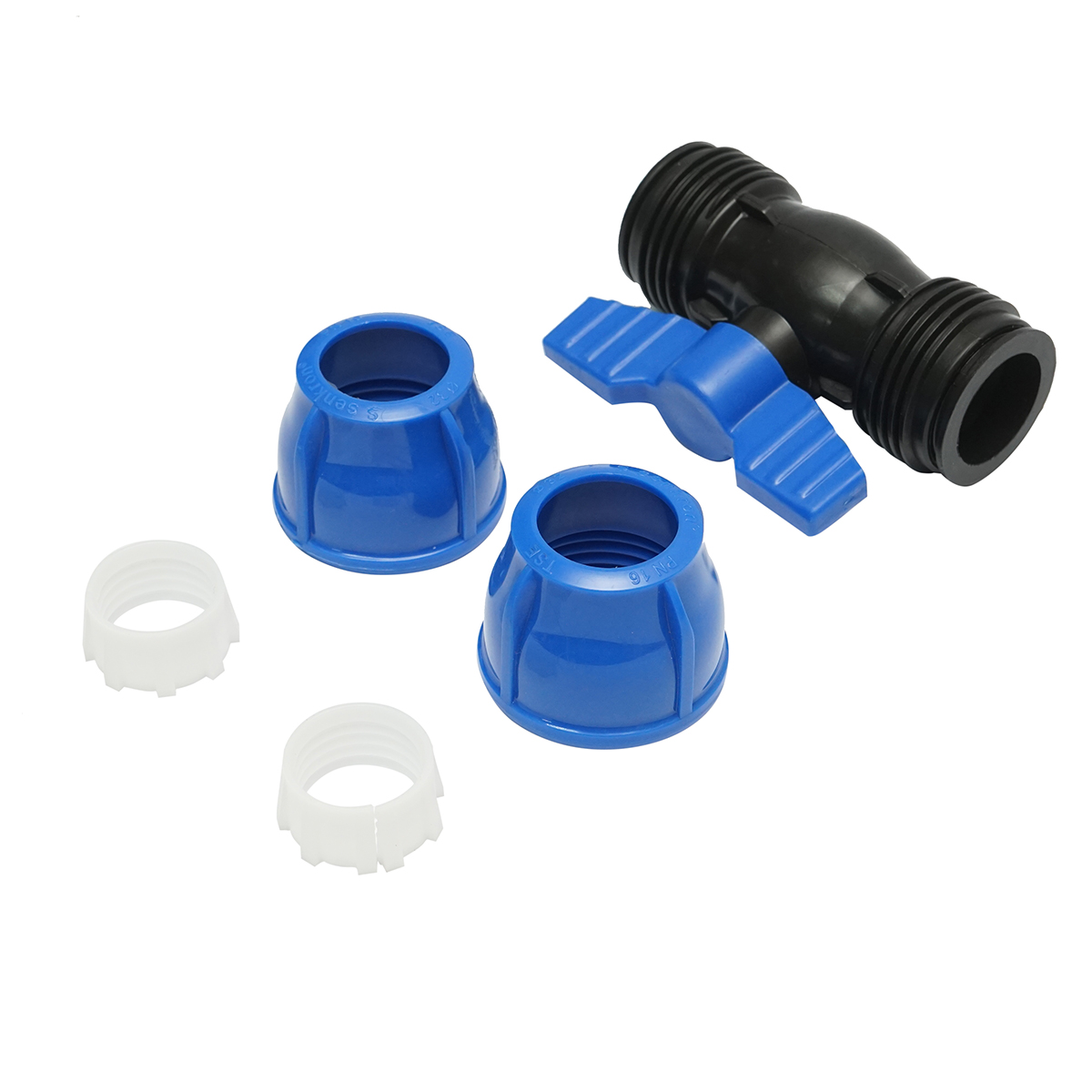 Robinet mufa cu bila compresiune PEHD D32x32mm, PN16, pentru sisteme de irigatii - imagine 4