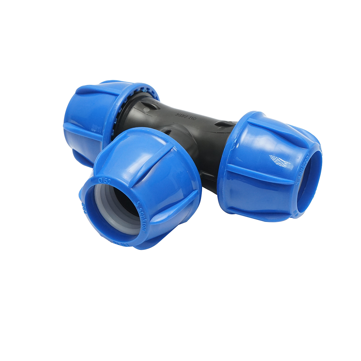 Teu compresiune egal 50x50x50mm PN16 pentru sisteme de irigatii - imagine 3
