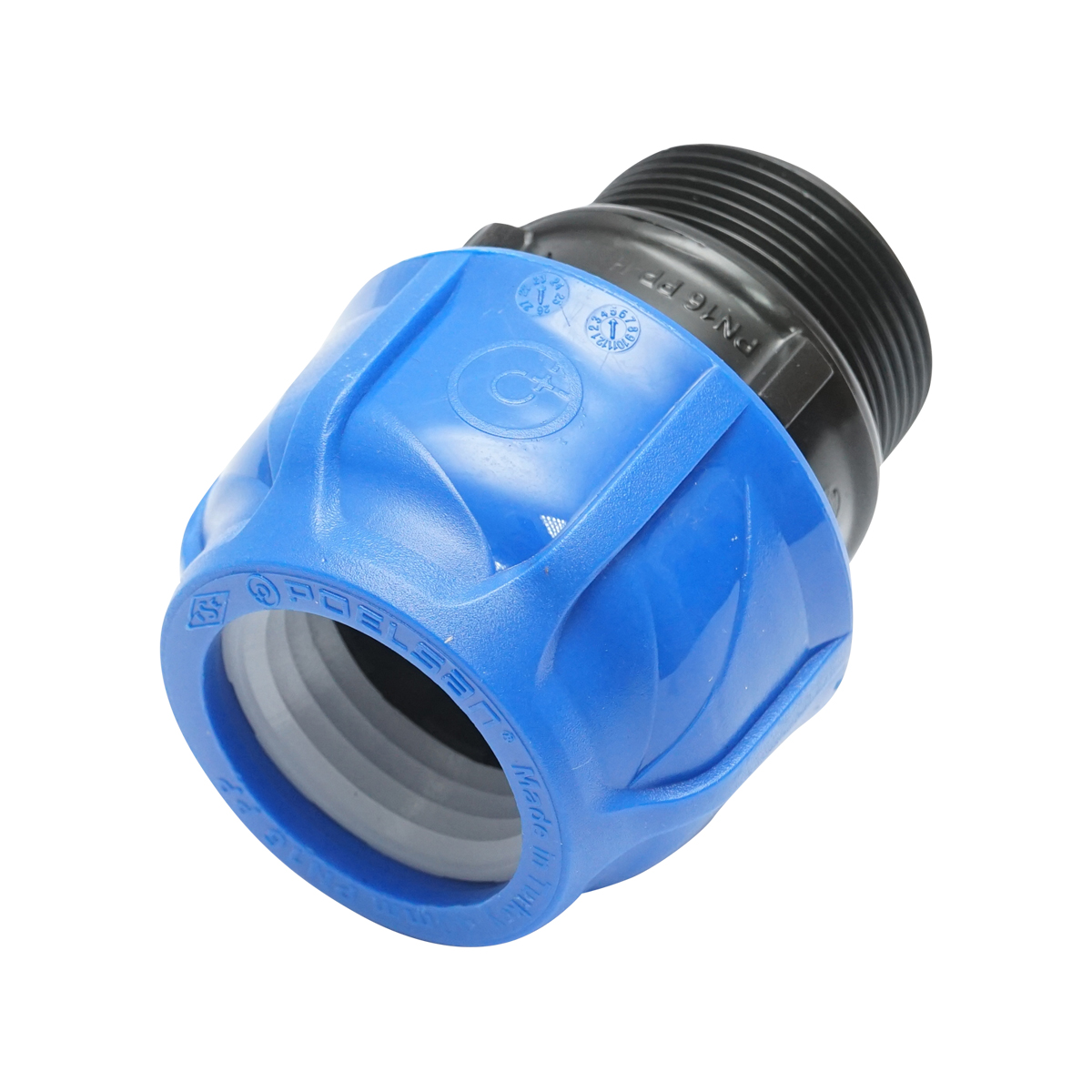 Racord compresiune cu filet exterior D40mmx1-1/2 toll, PN16 pentru sisteme de irigatii - imagine 3