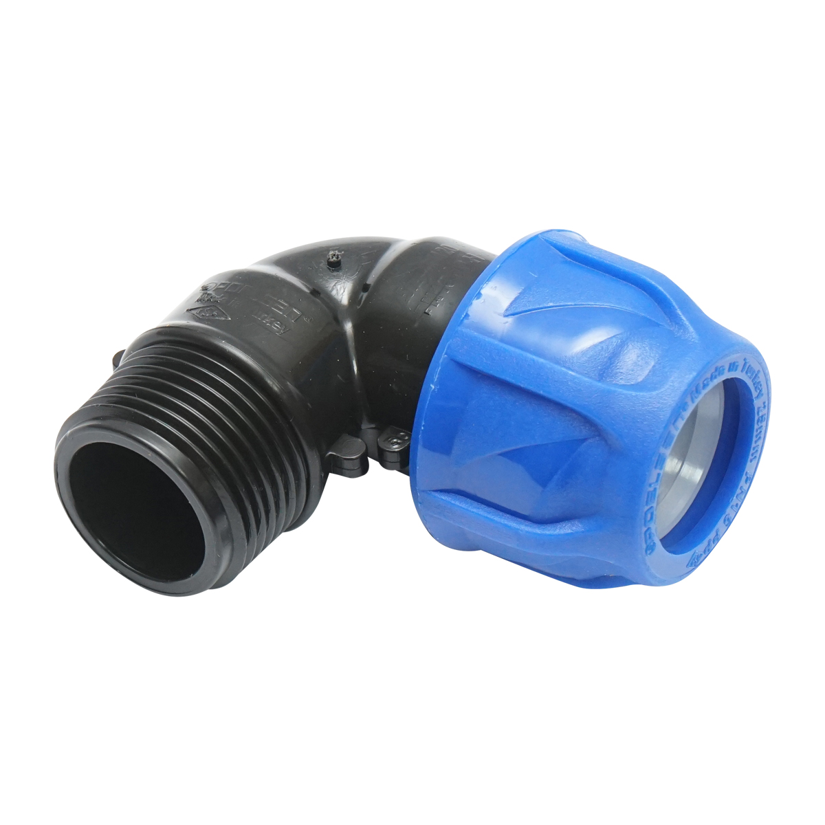 Cot racord compresiune cu filet exterior D25mmx1 toll, PN16 pentru sisteme de irigatii - imagine 3