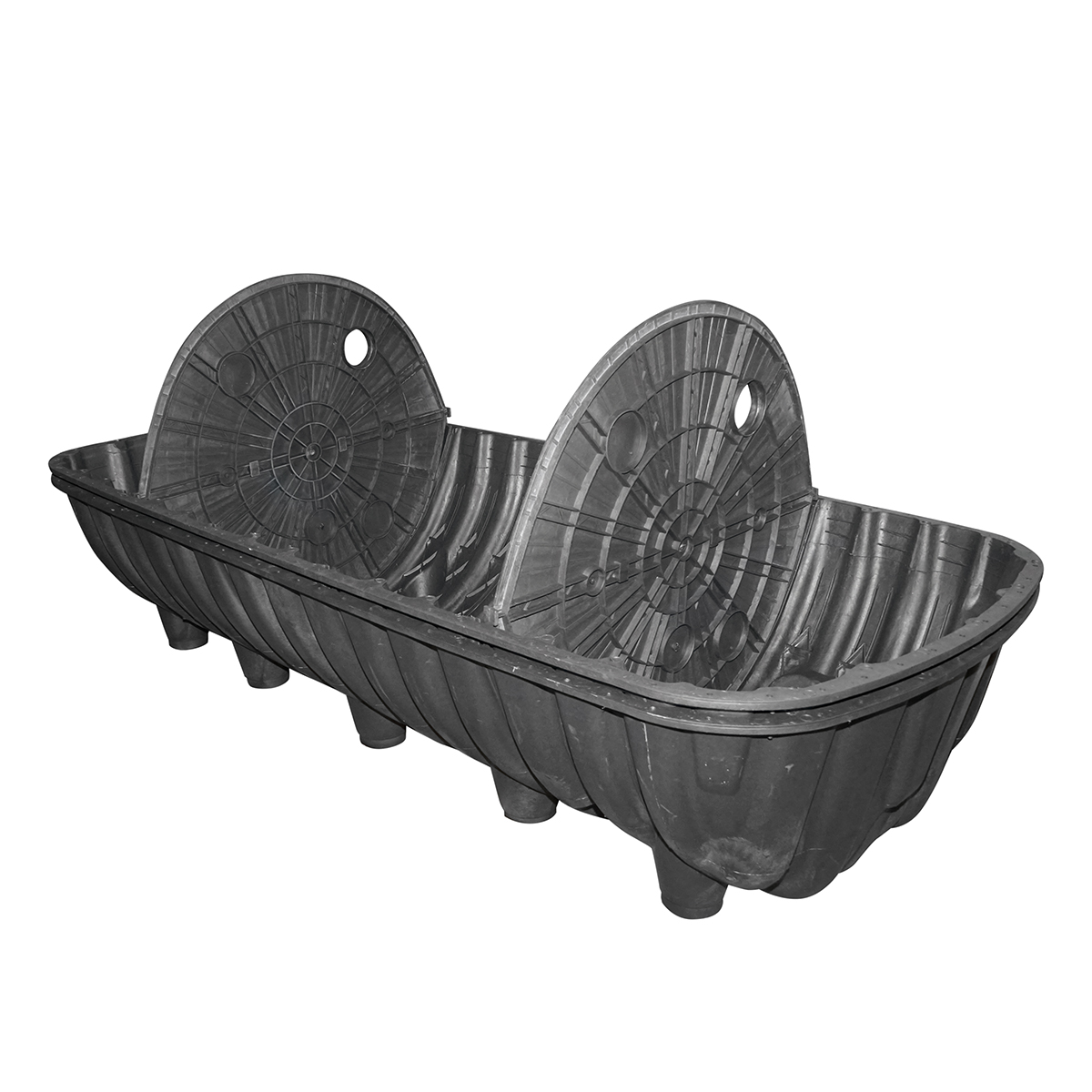 Fosa septica vidanjabila 1500L, tricompartimentata 4-6 persoane, orizontala - imagine 7