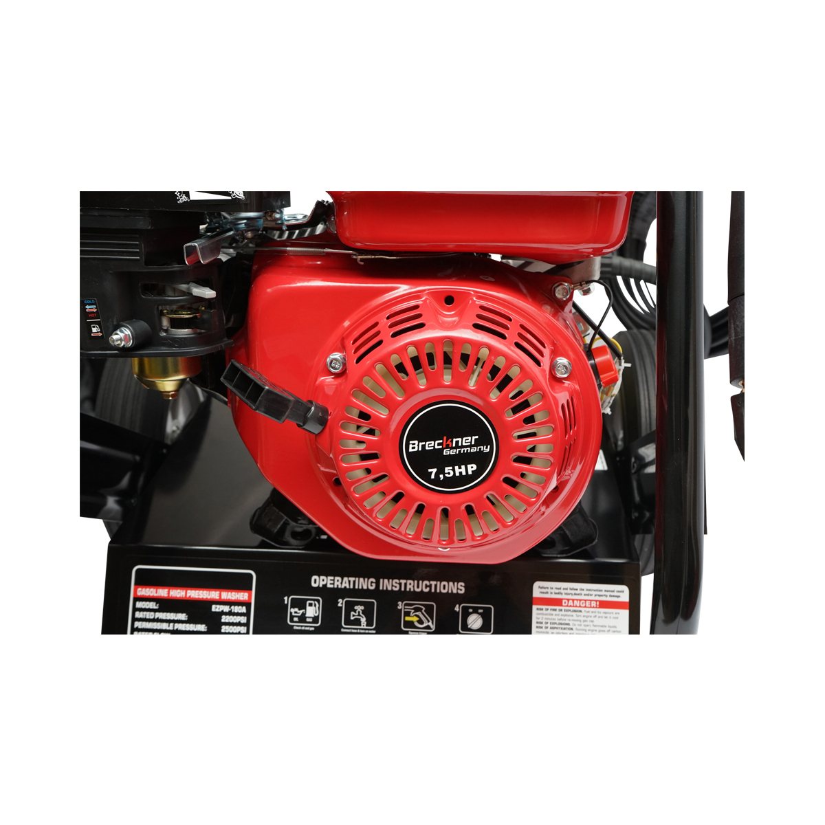 Aparat de spalat cu presiune 7.5CP 18 Mpa cu furtun si pistol Breckner Germany - imagine 4