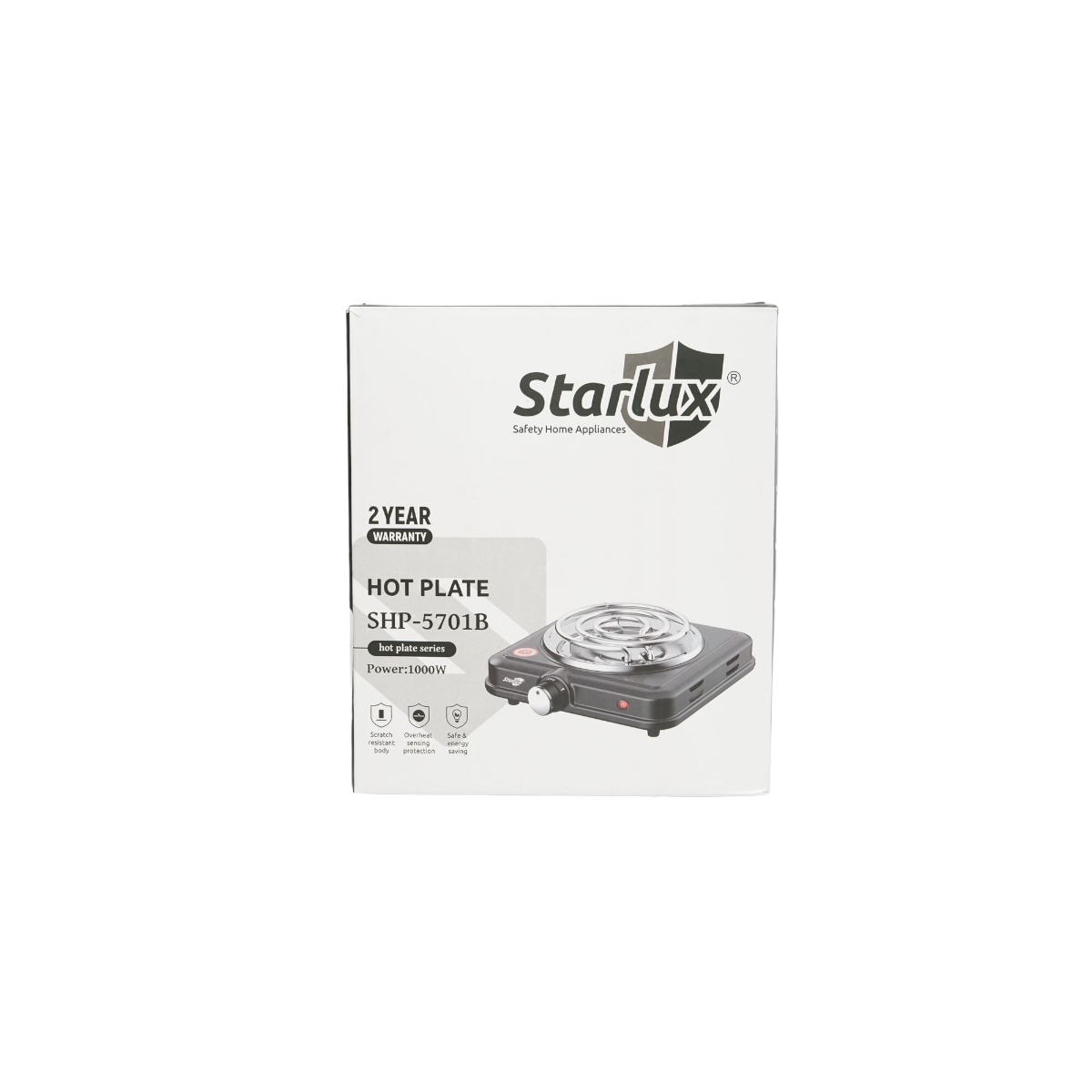 Plita electrica 220V cu un ochi 1000W, si 5 trepte de incalzire 215x55x250mm SHP-5701B Starlux - imagine 4