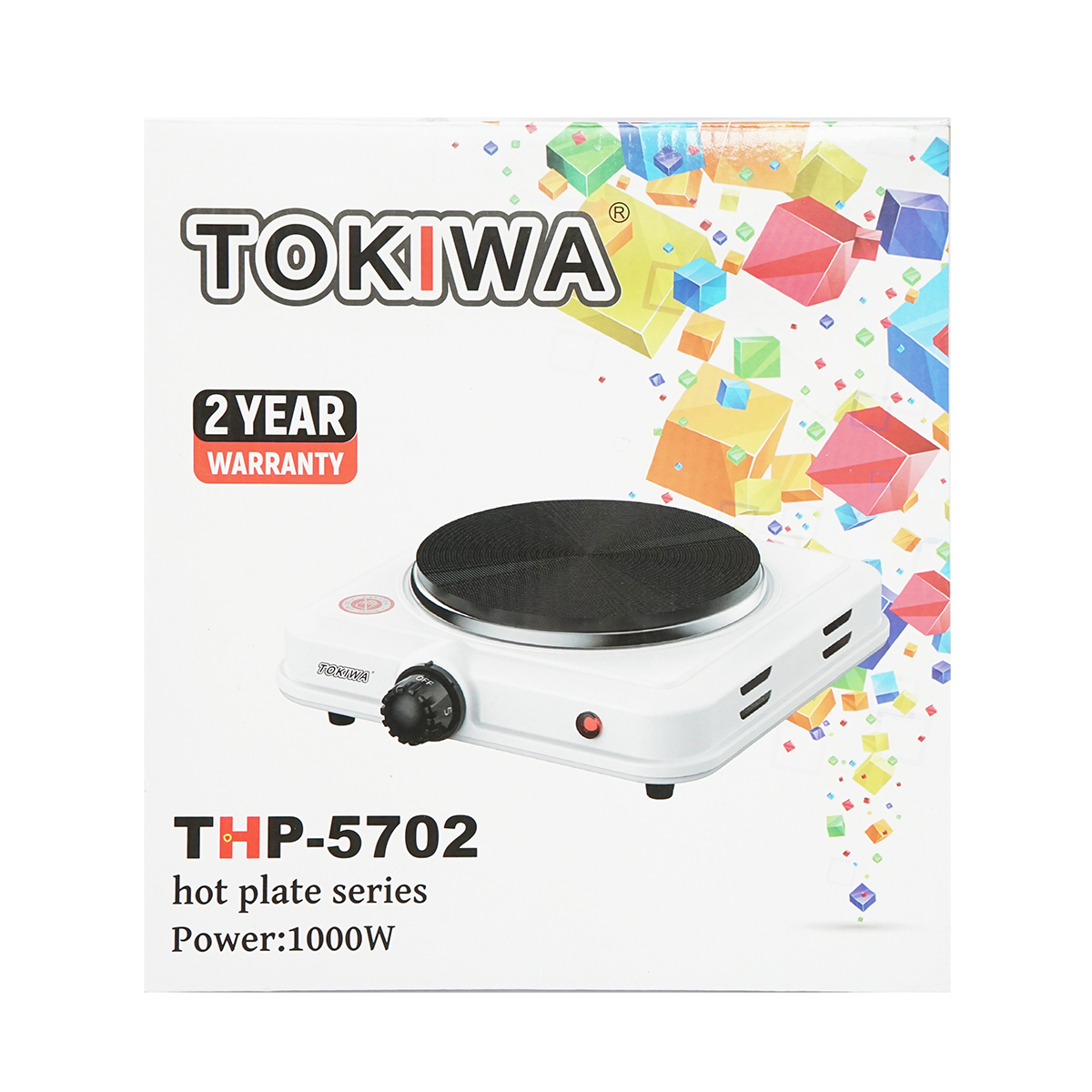 Plita electrica 220V, cu 1 ochi 1000W, 210x210x60mm - imagine 2